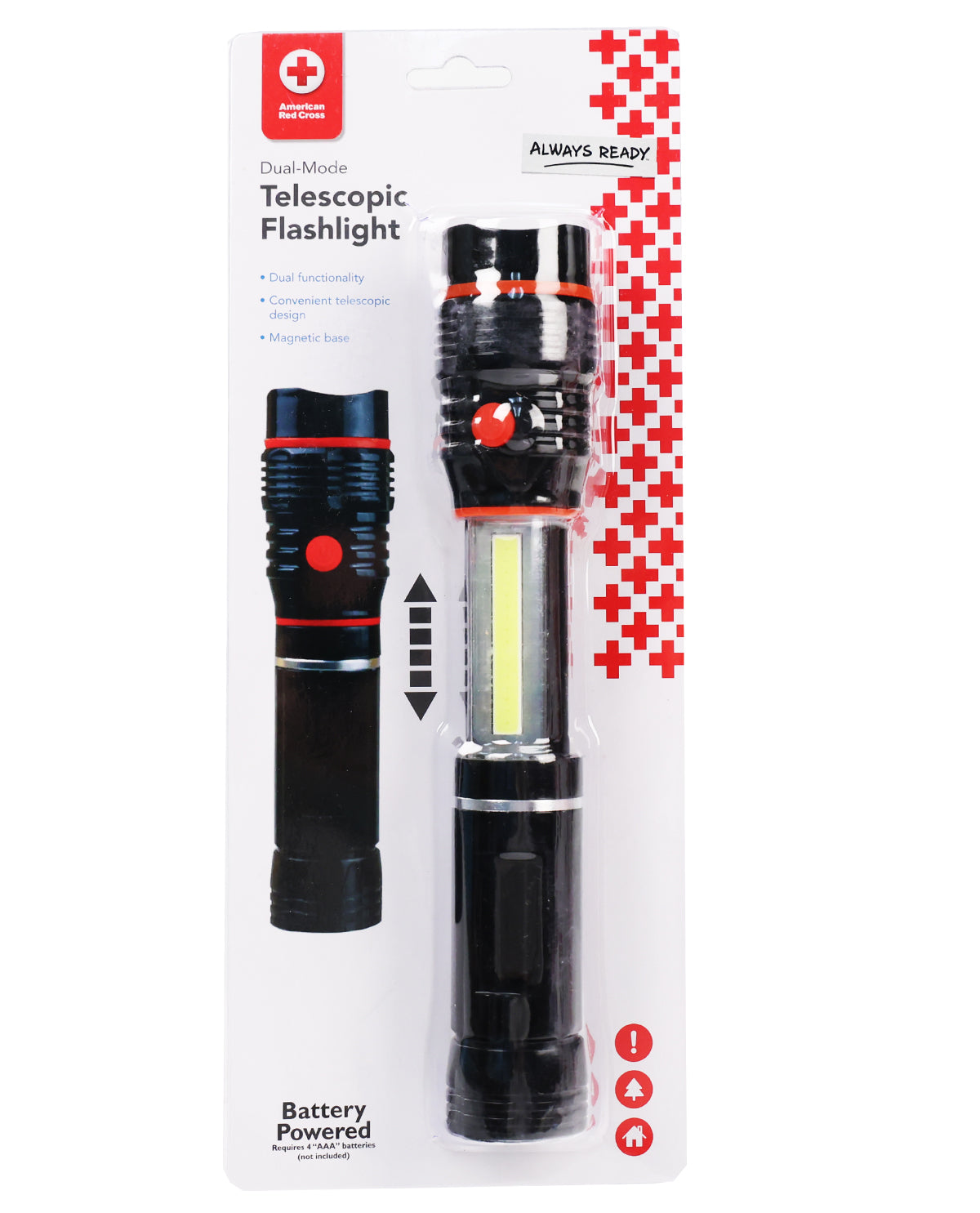 American Red Cross Telescopic Flashlight