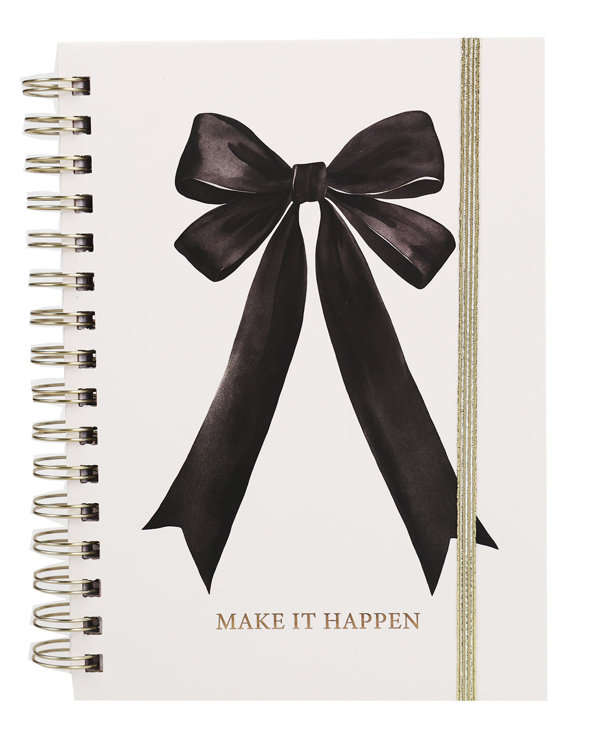 Black Bow Spiral Notebook