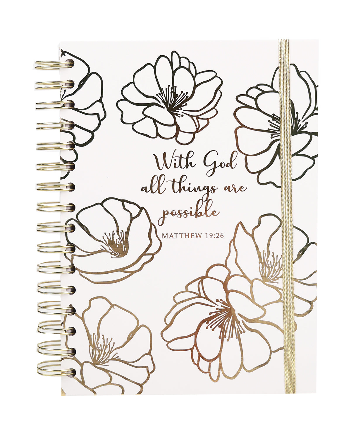 Matthew 19:26 Spiral Notebook
