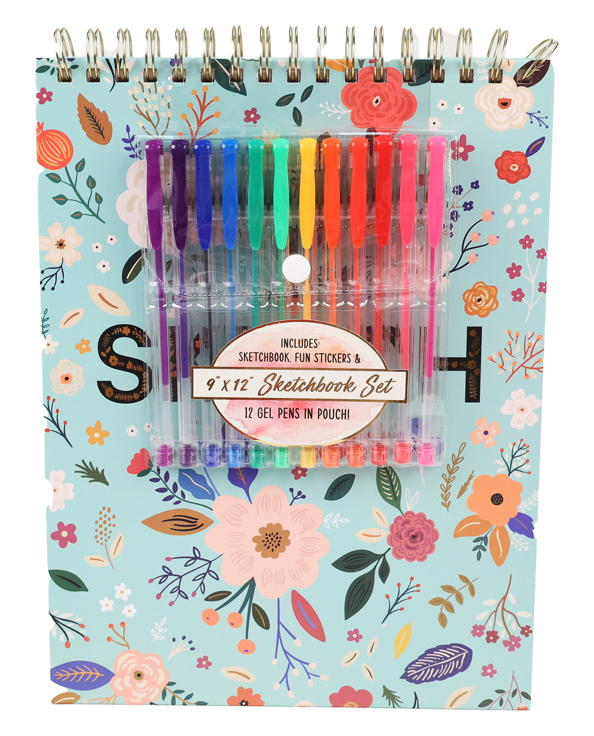 Sketchbook/Gel Pen Set - Bouquet