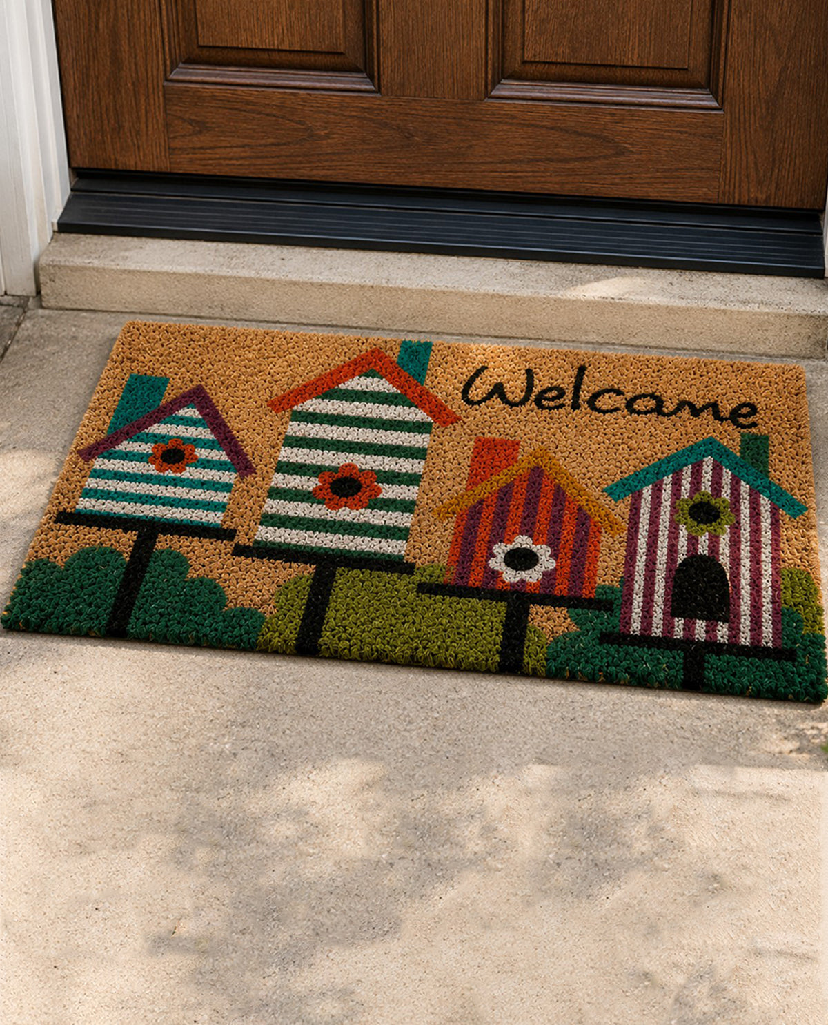 Welcome Bird House Coir Mat 18x30