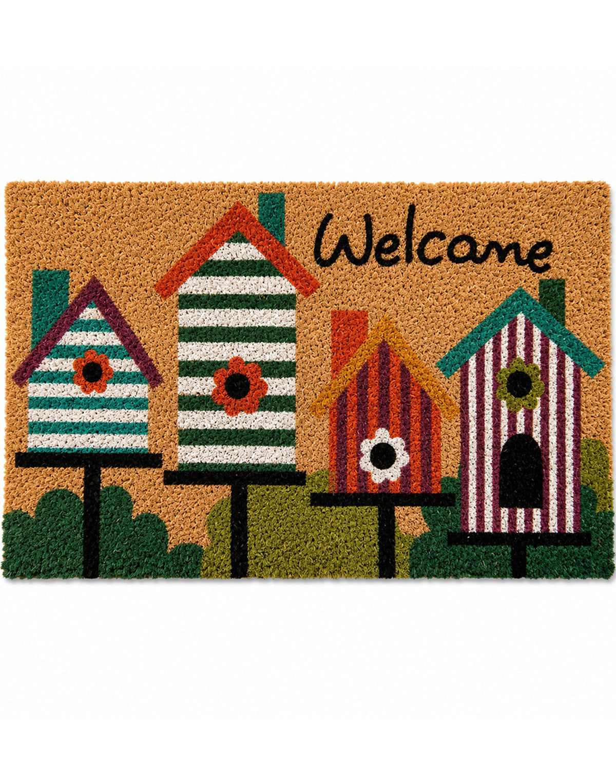 Welcome Bird House Coir Mat 18x30