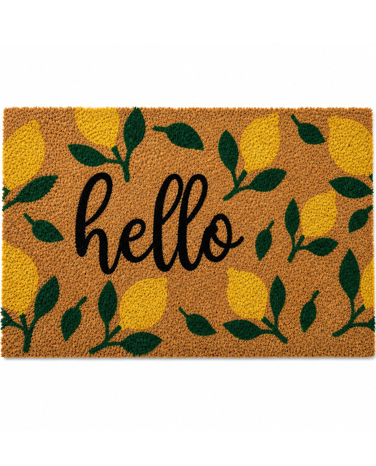 Hello Lemon Coir Mat 18x30