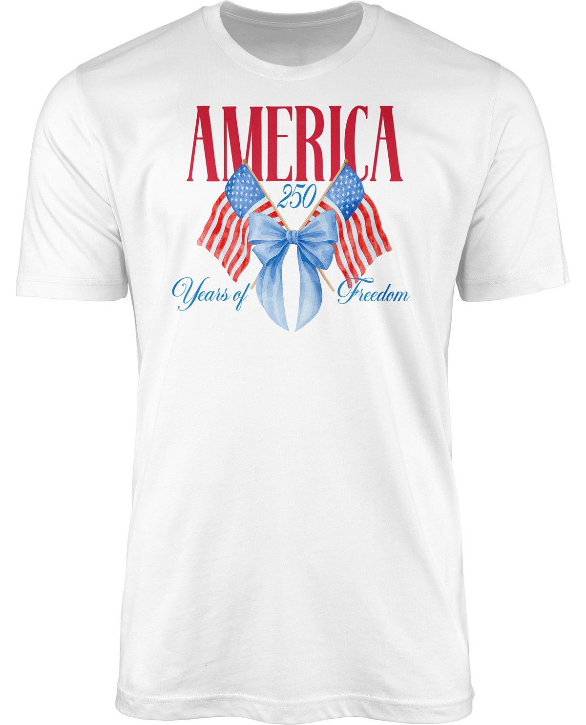 Missy Blue Ribbon Flag Short Sleeve Screen Tee