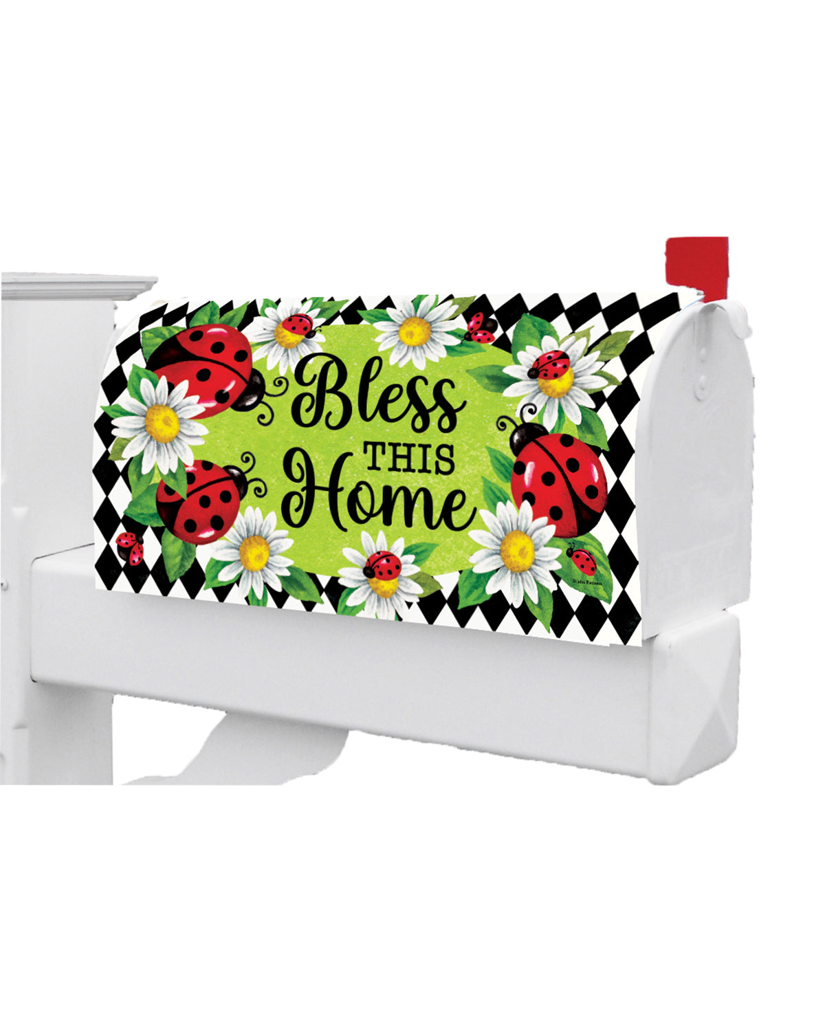 Ladybug Diamond Mailbox Cover