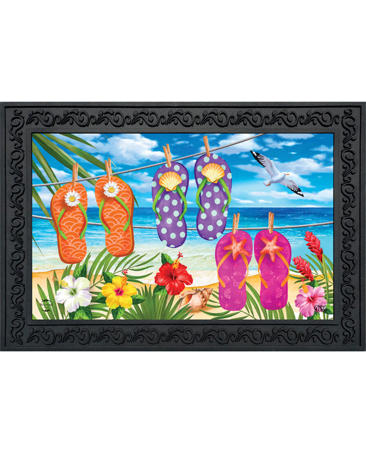 Hanging Flip Flop Doormat