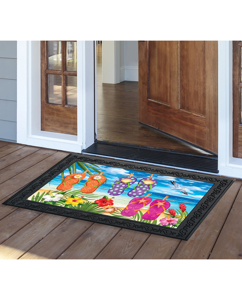 Hanging Flip Flop Doormat