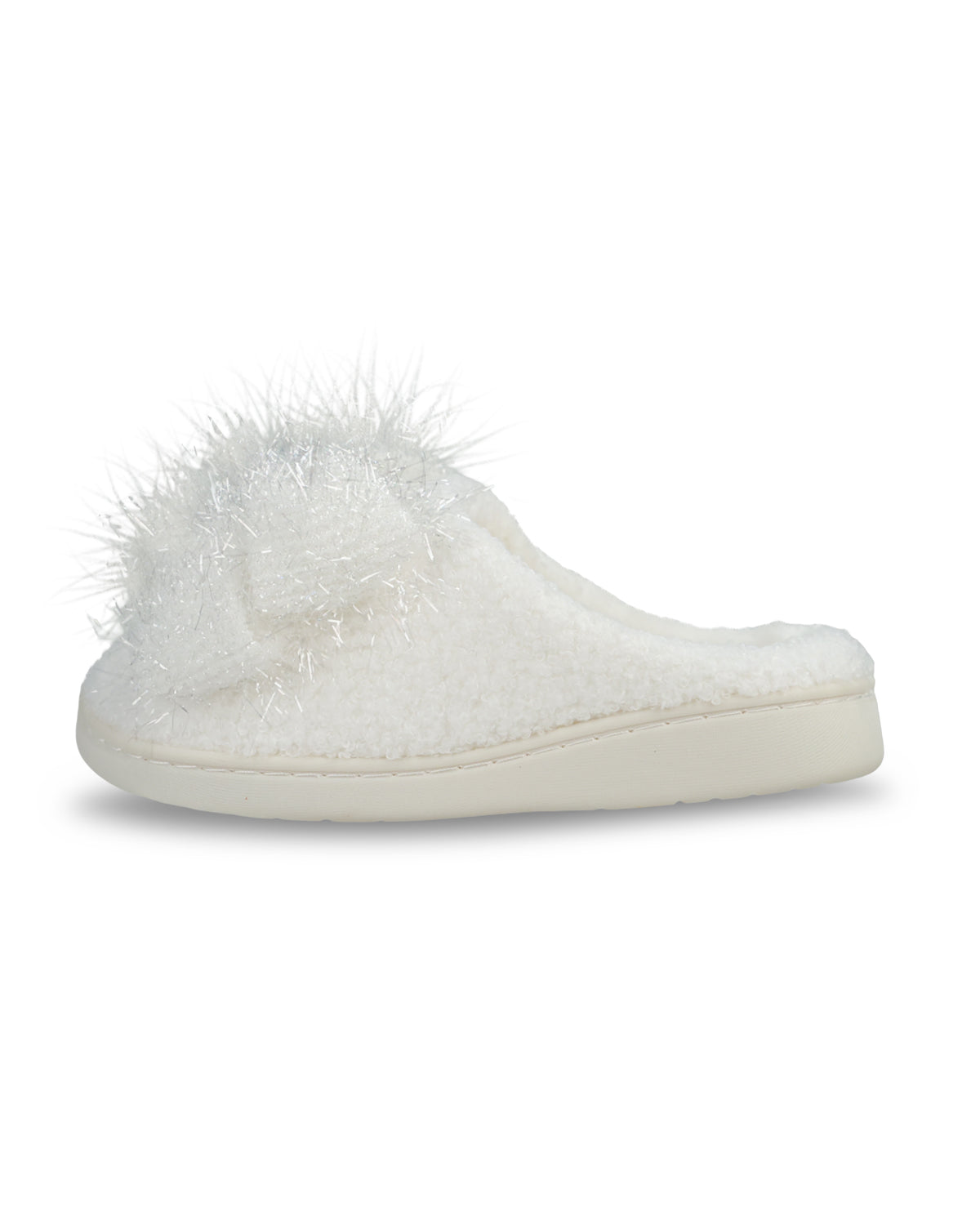 Blue running shoe with a white logo on a white background