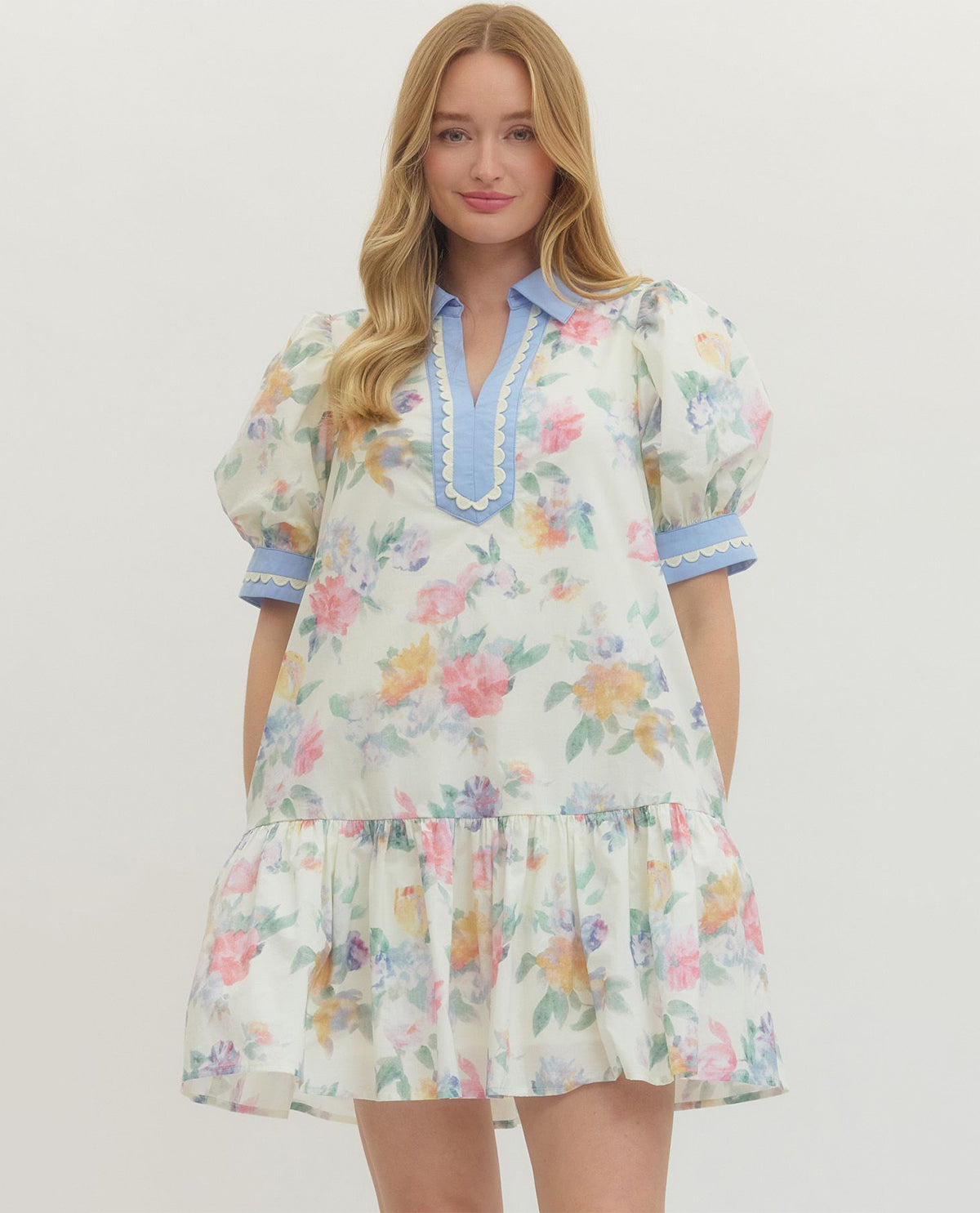 Entro Floral Print Dress