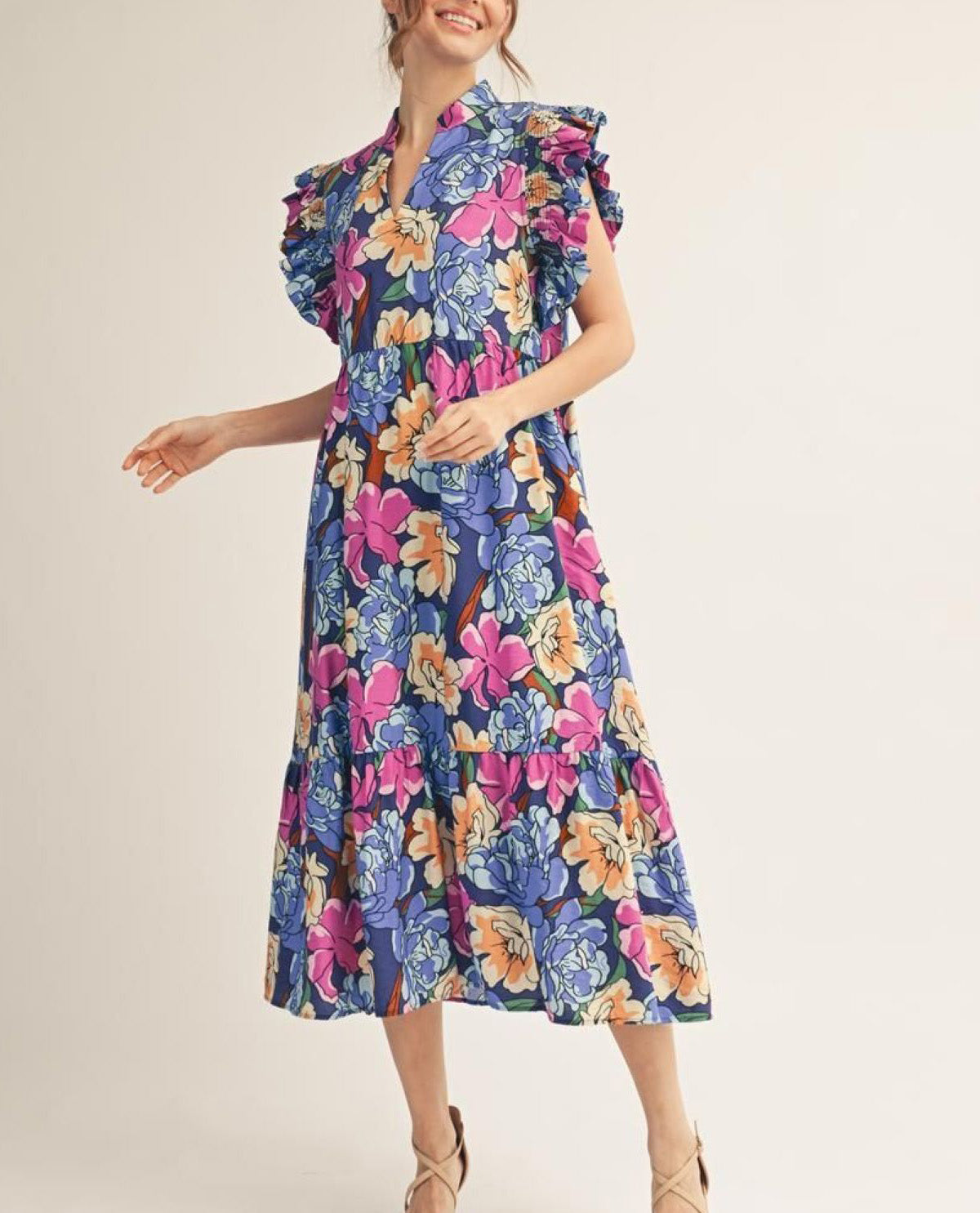 Jodifl Plus Print Maxi Dress