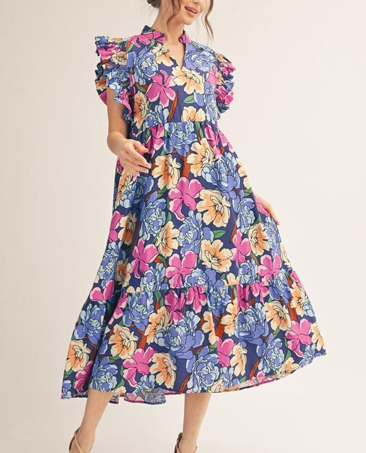 Jodifl Plus Print Maxi Dress