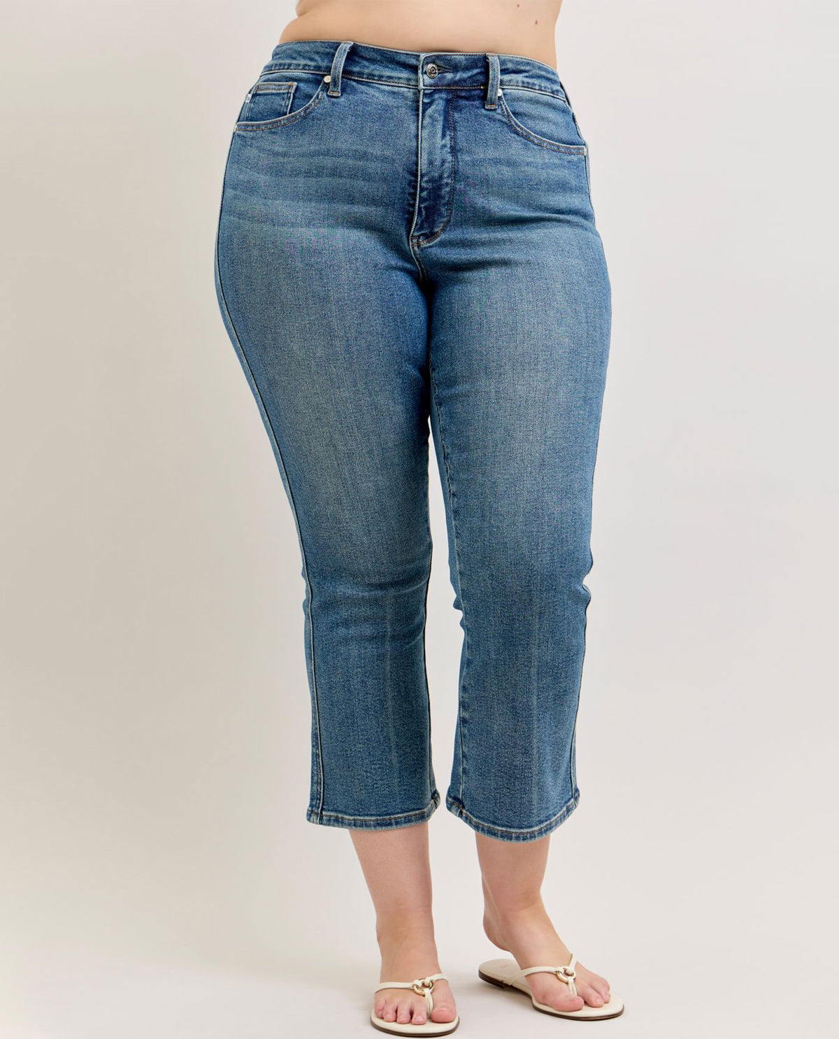 Judy Blue High Waist Tummy Control Kick Flare Jenas