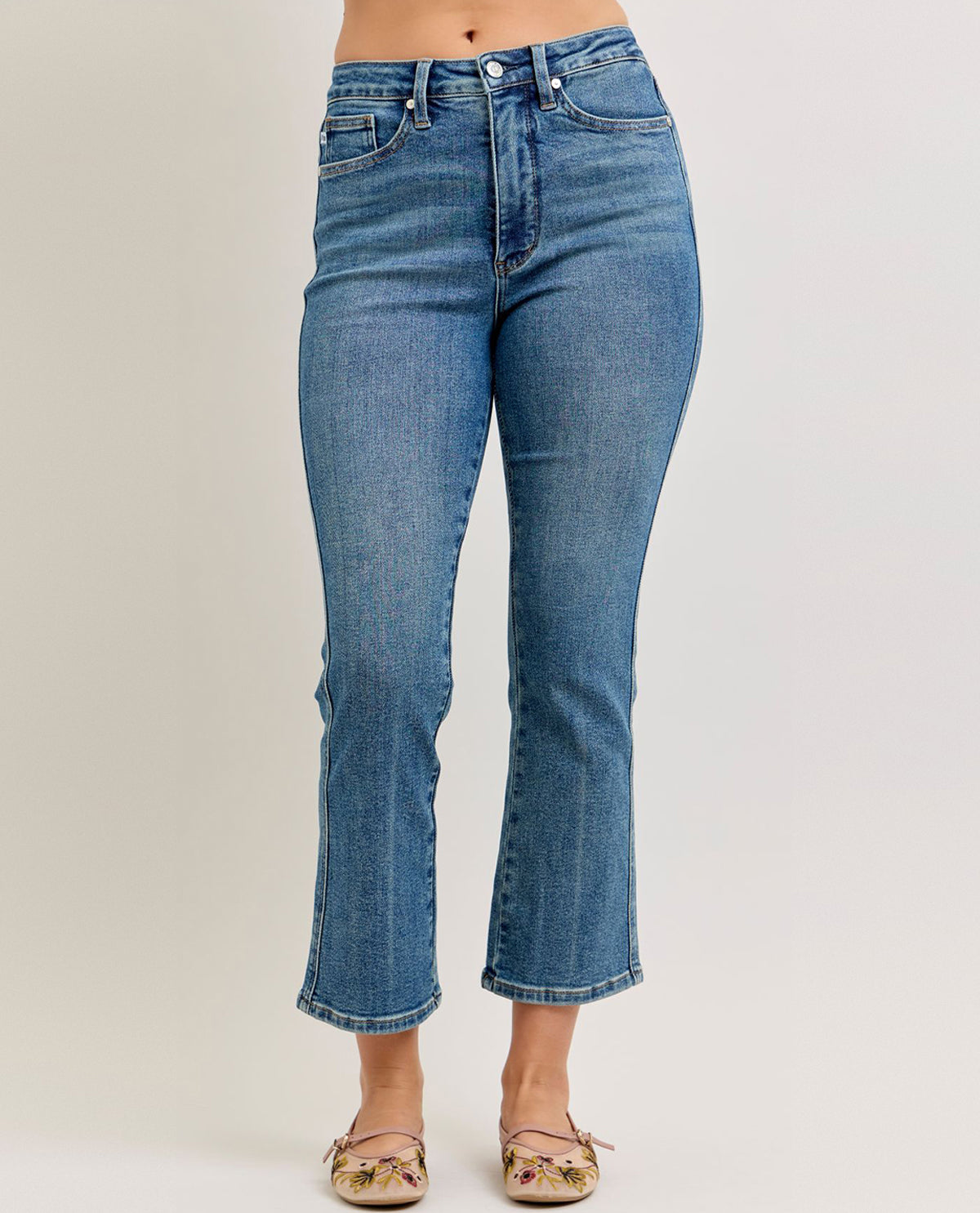 Judy Blue High Waist Tummy Control Kick Flare Jeans