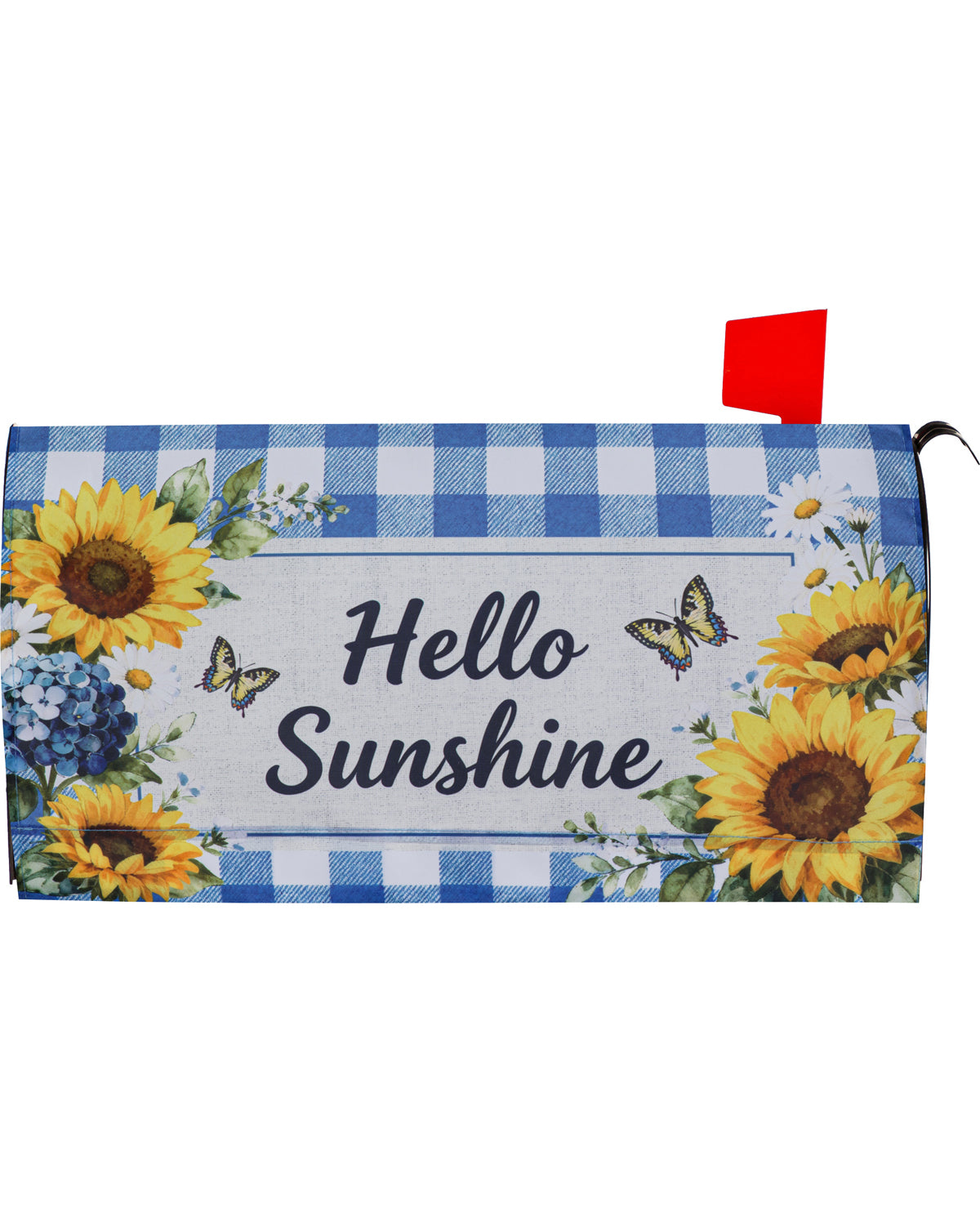 Hello Sunflower Mailbox Cover