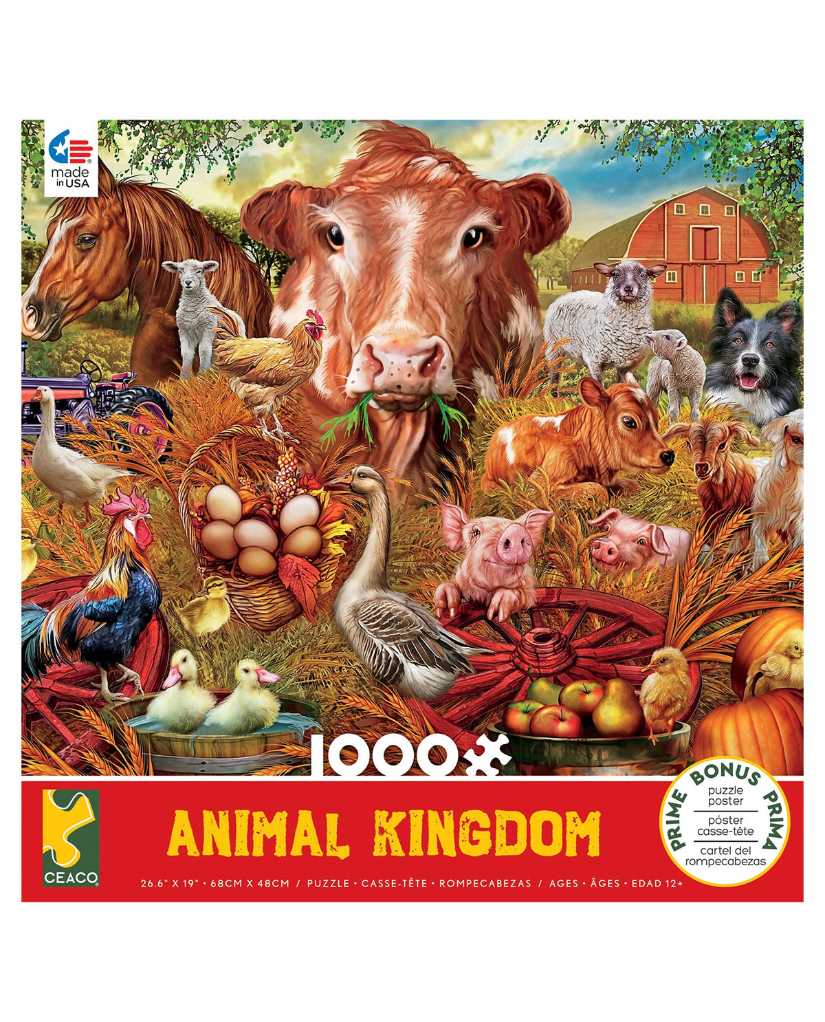 Ceaco 1000 Piece Animal Kingdom Puzzle