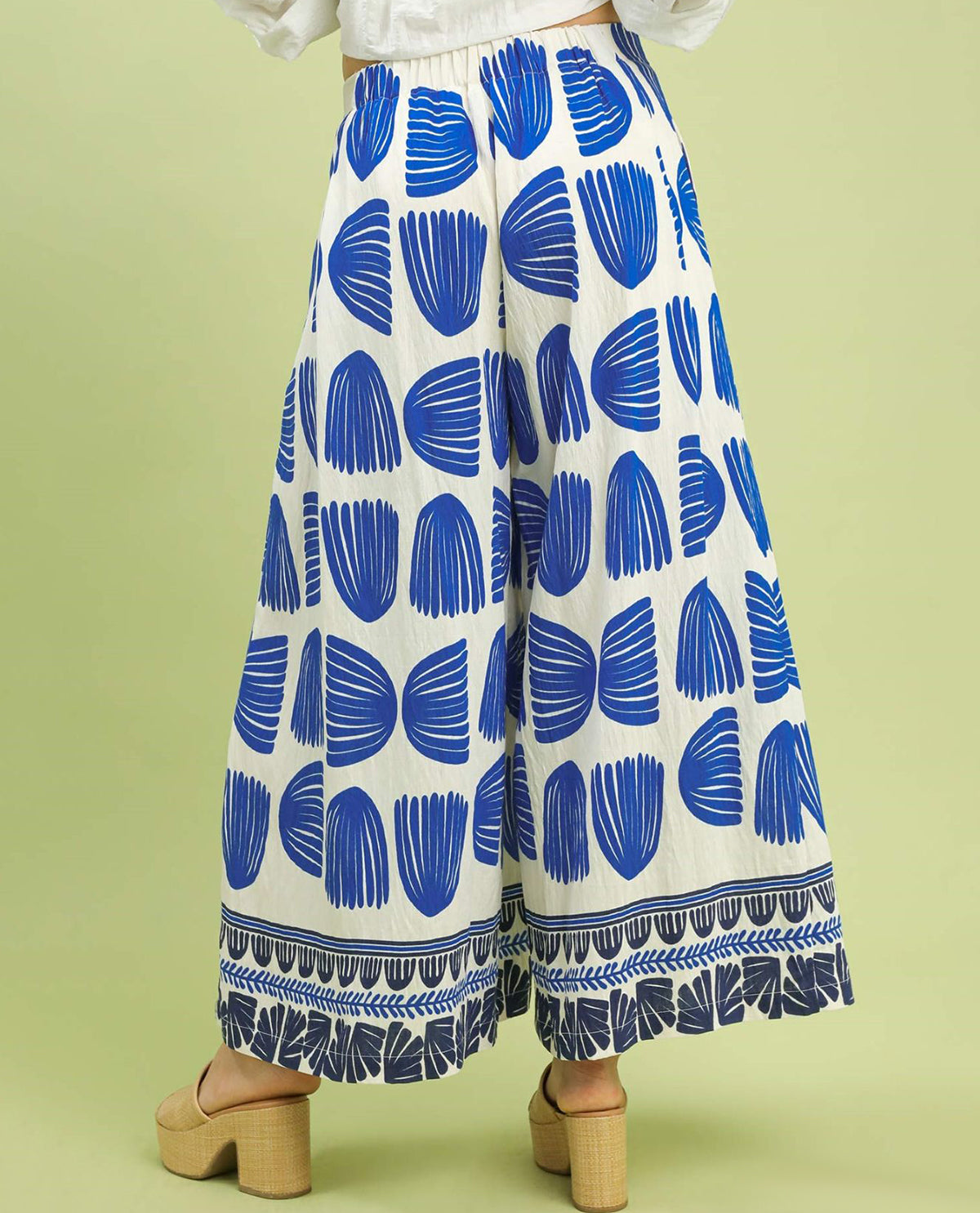 Umgee Border Print Pants