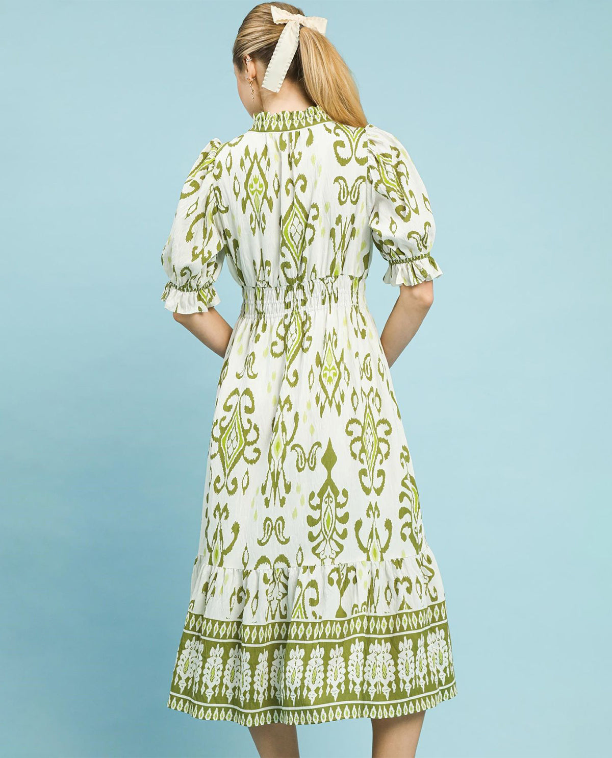 Umgee Ikat Border Print Dress