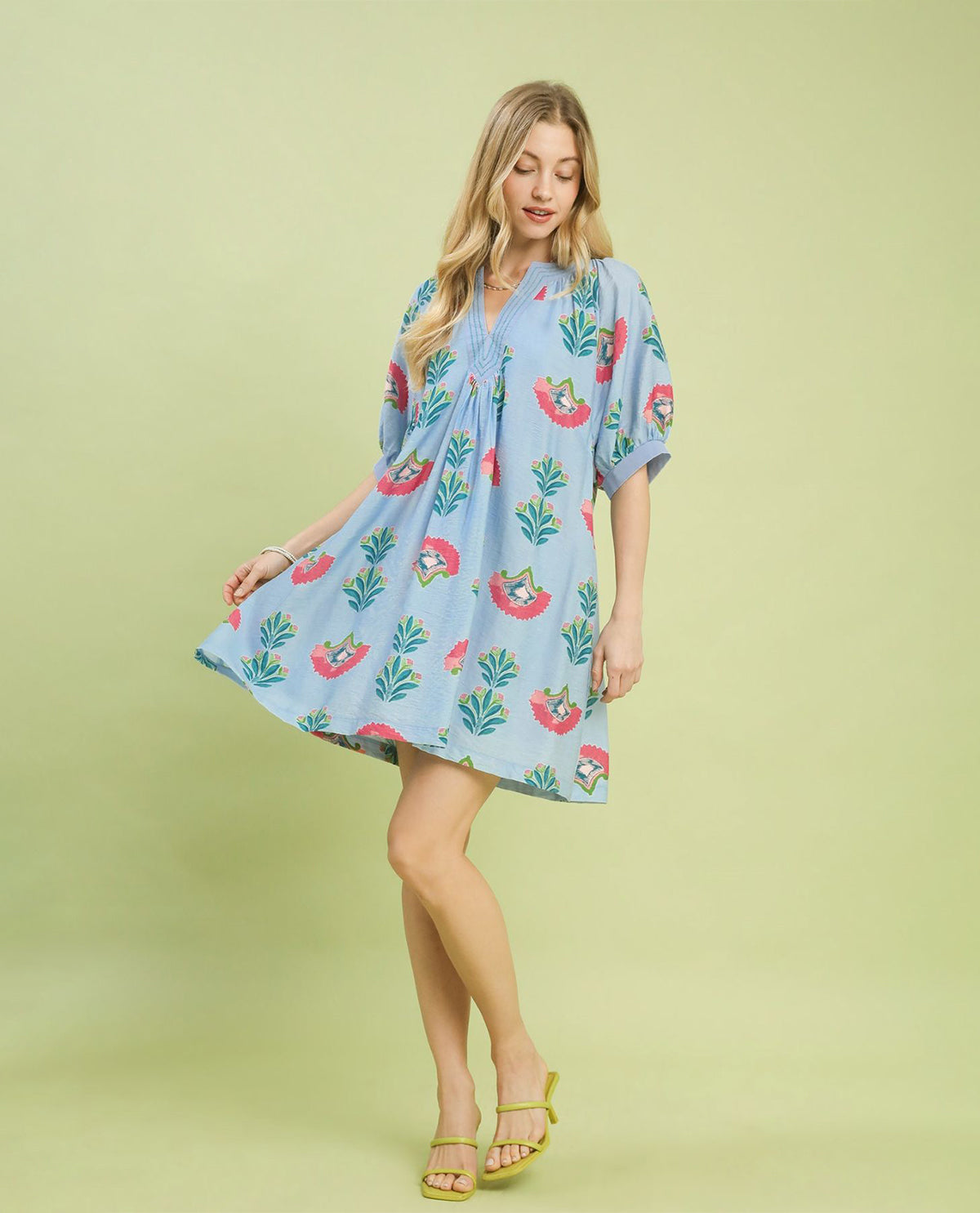 Umgee abstract print mini dress