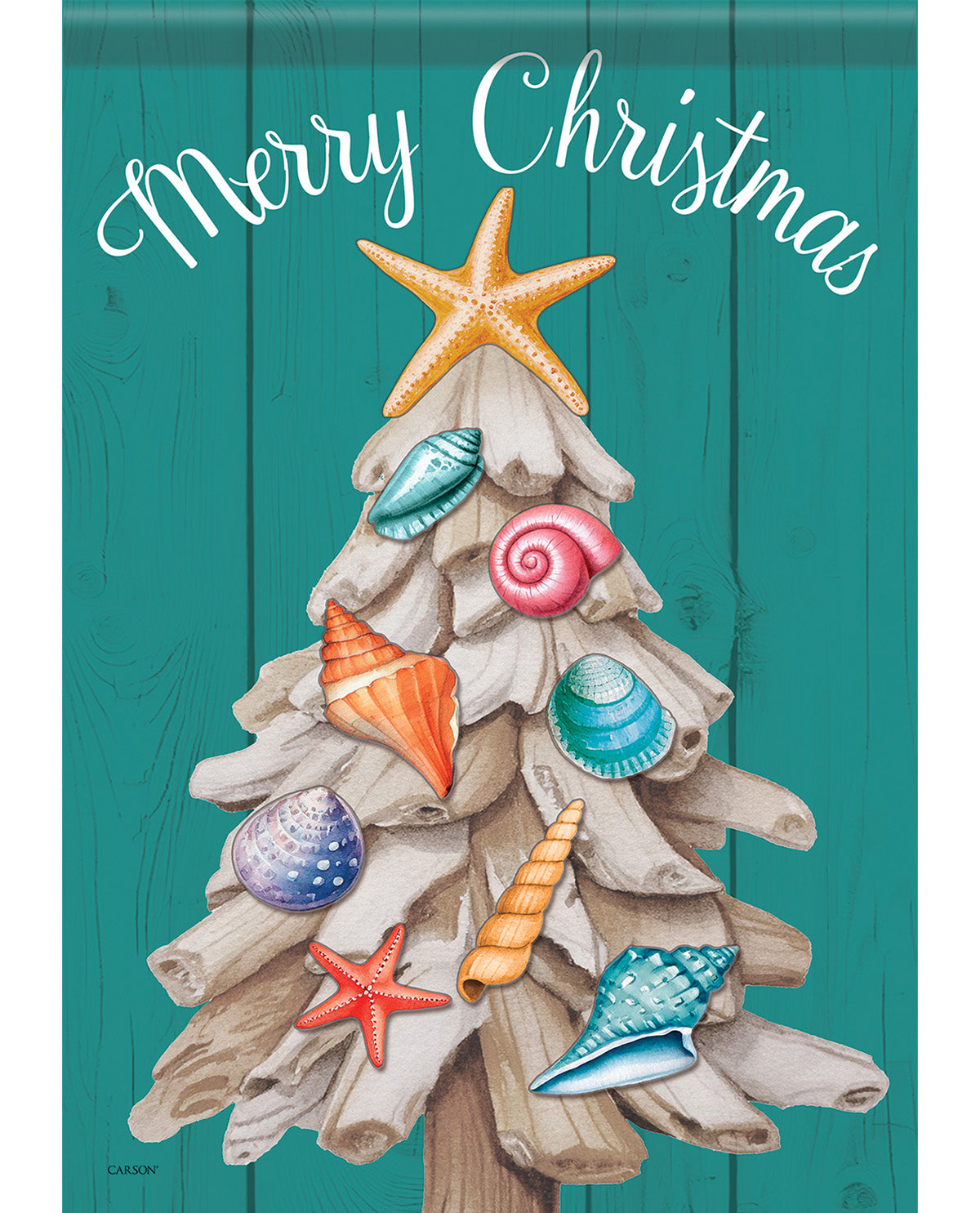 Coastal Christmas Garden Flag
