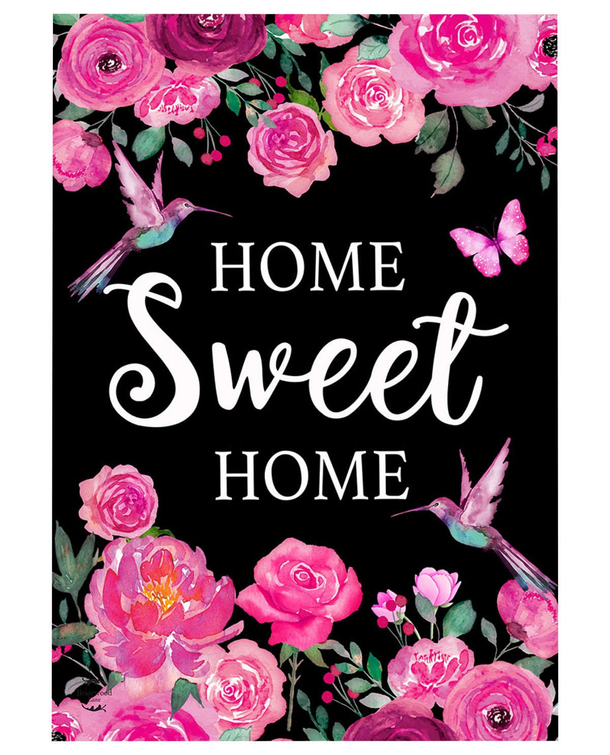 Home Sweet Home Hummingbird Garden Flag