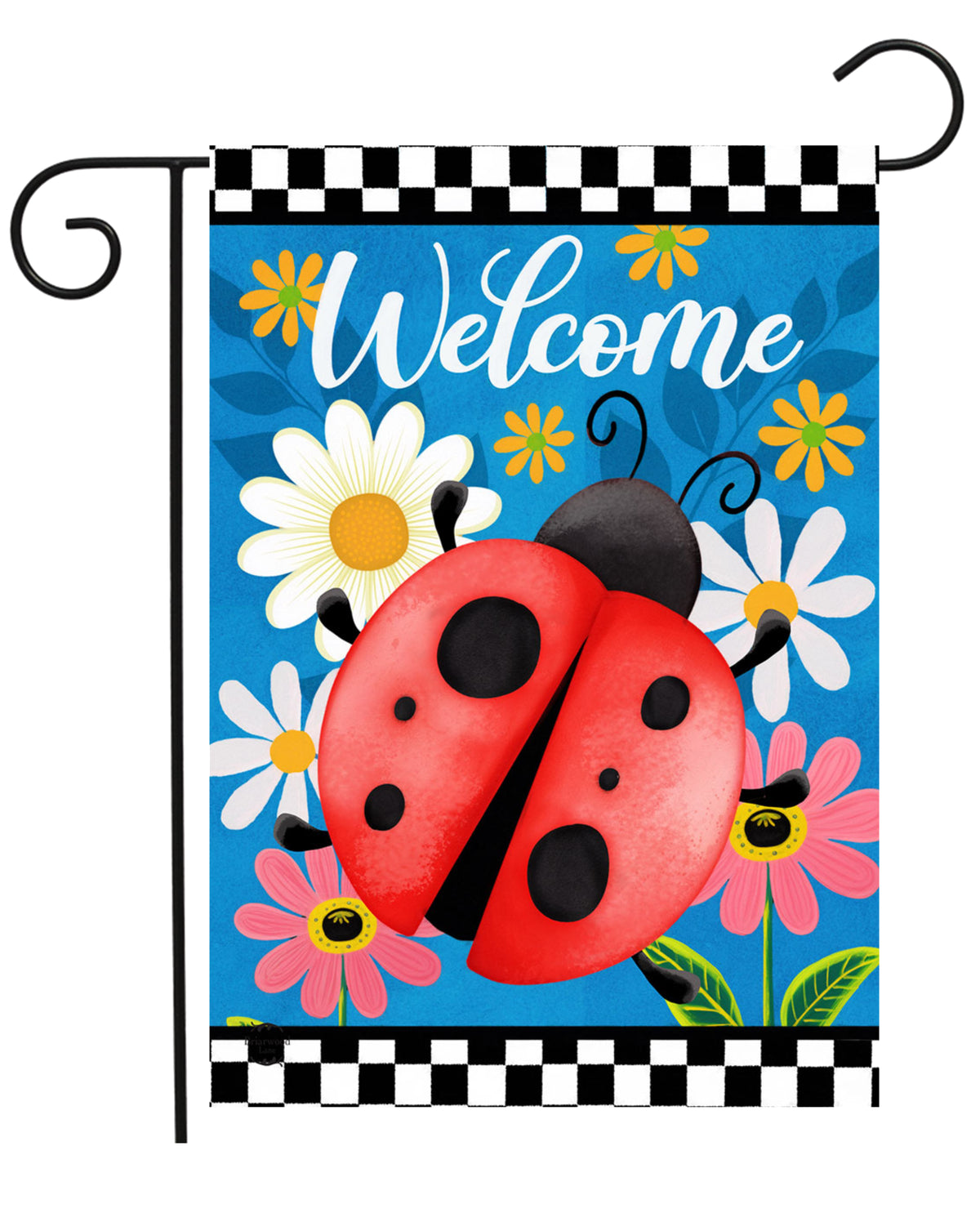 Ladybug Welcome Garden Flag