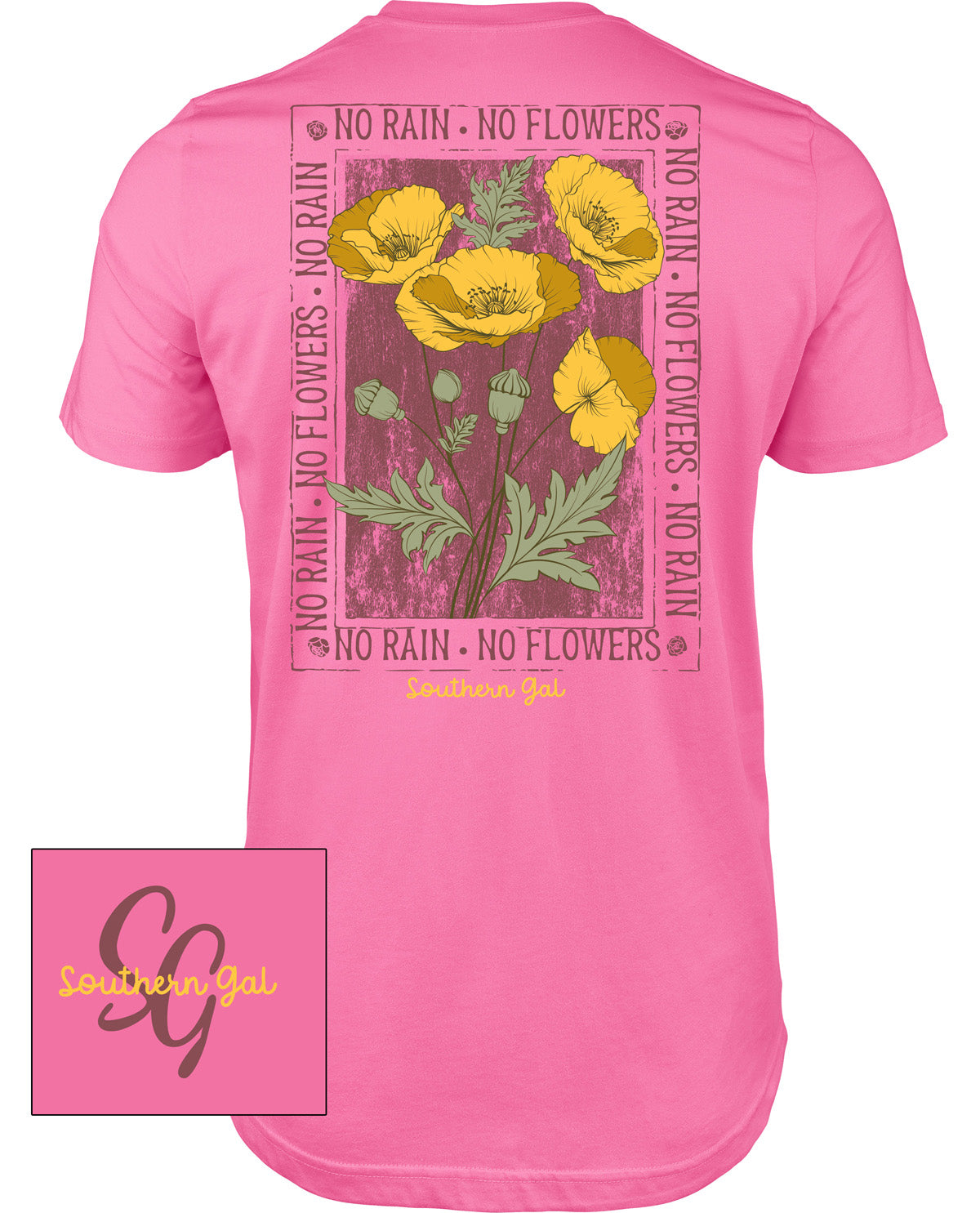 Southern Gal Missy No Rain Short Sleeve Screen Tee