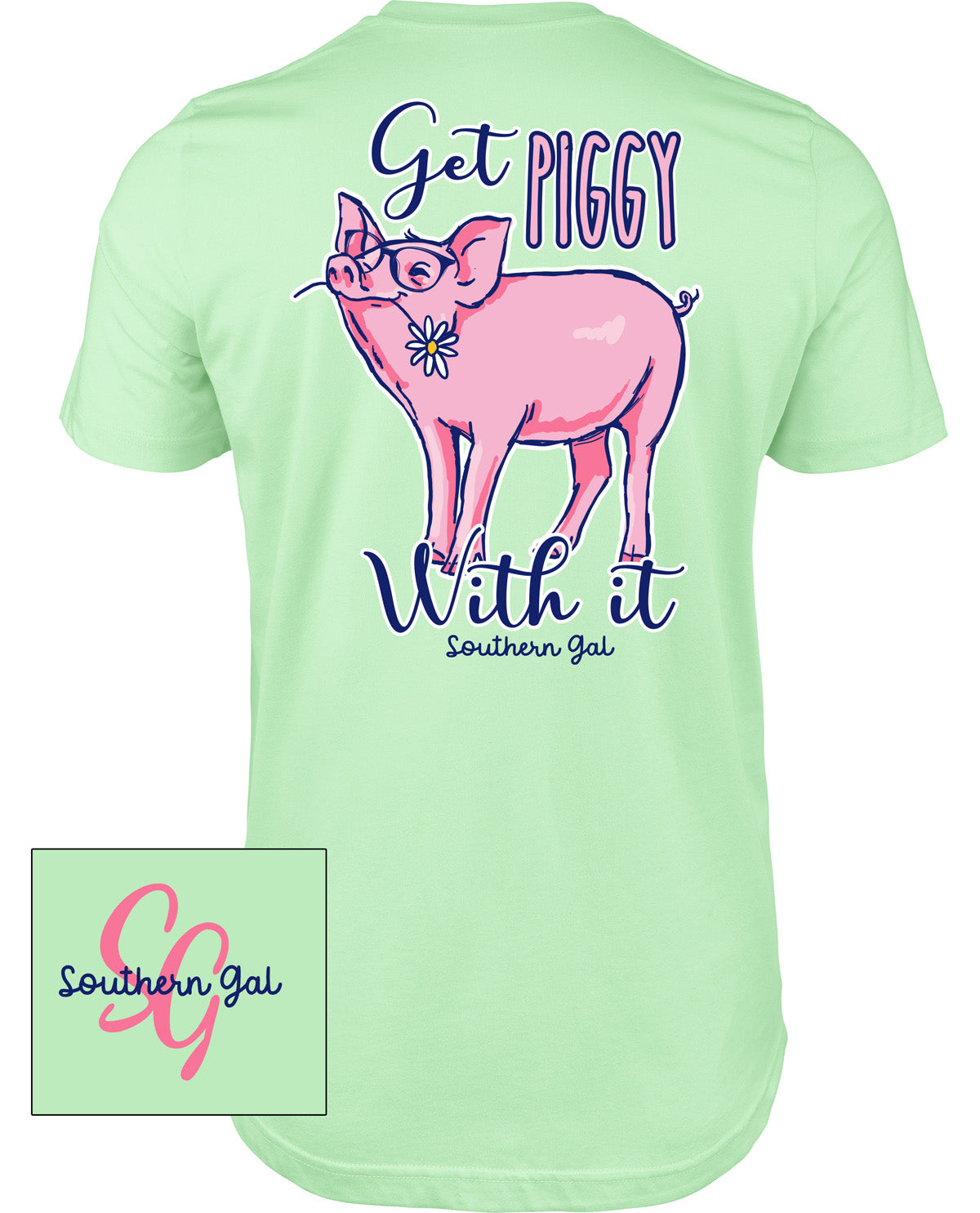 Southern Gal Missy Piggy Short Sleeve Screen Tee