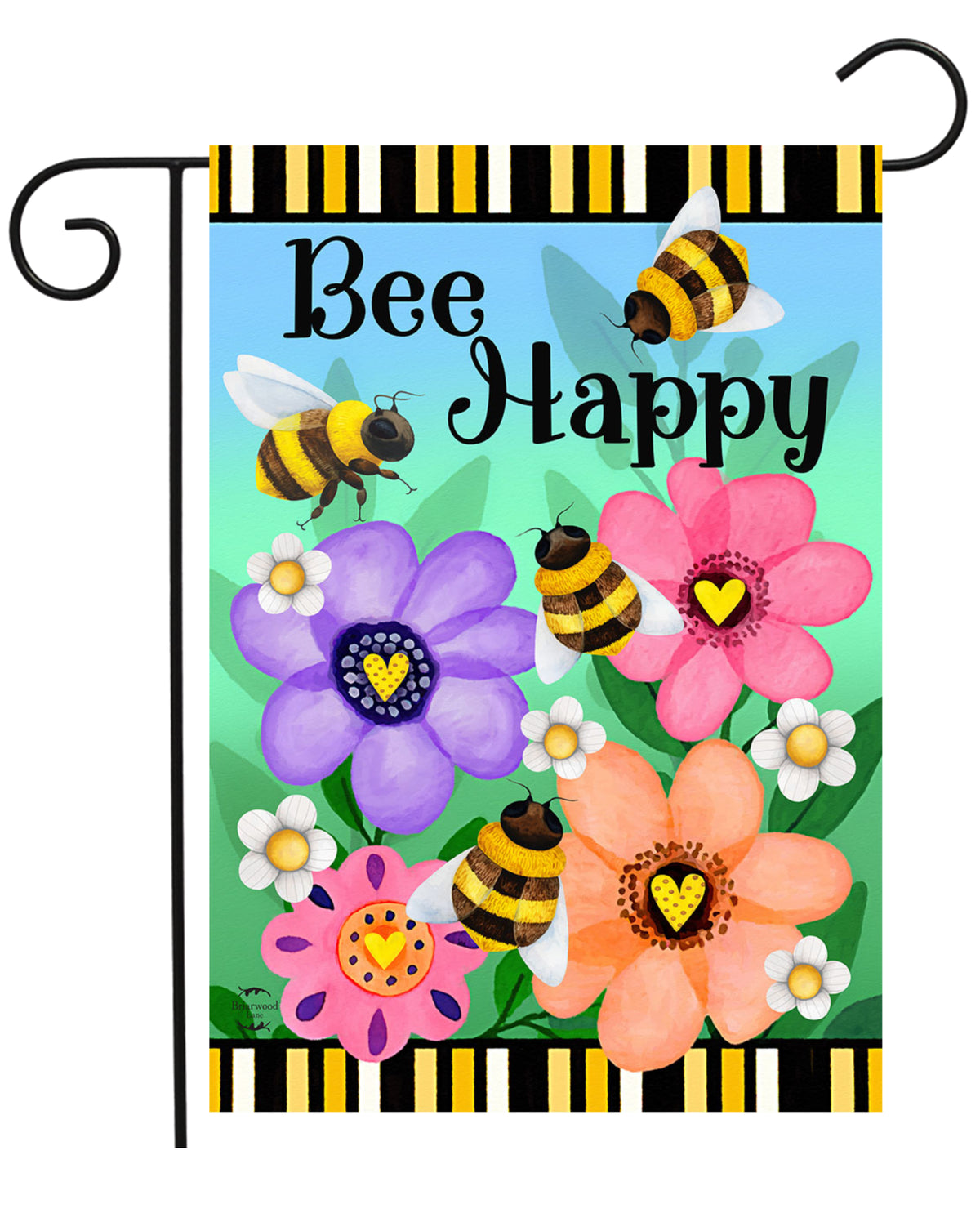 Bee Happy Garden Flag