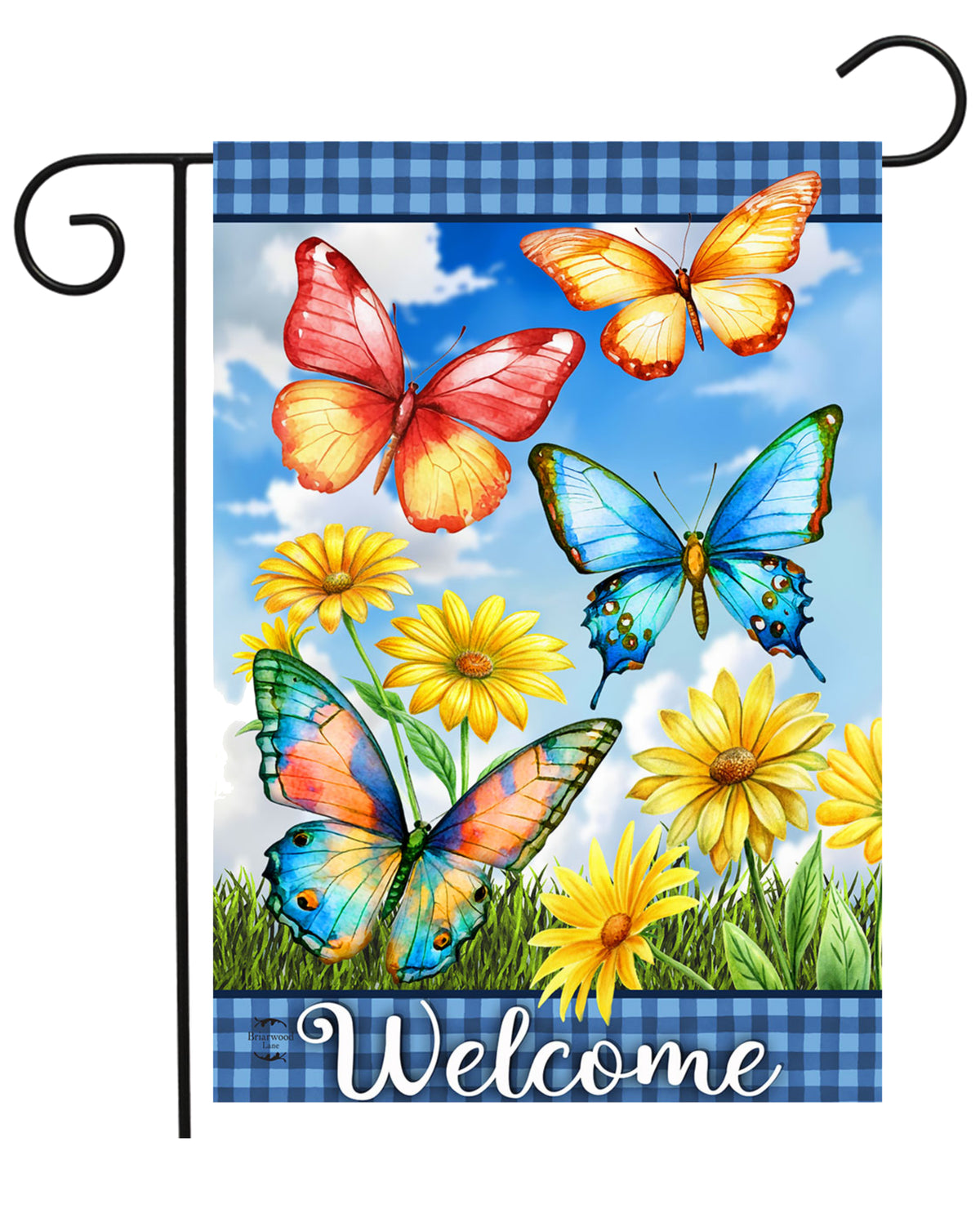 Butterfly Garden Welcome Garden Flag