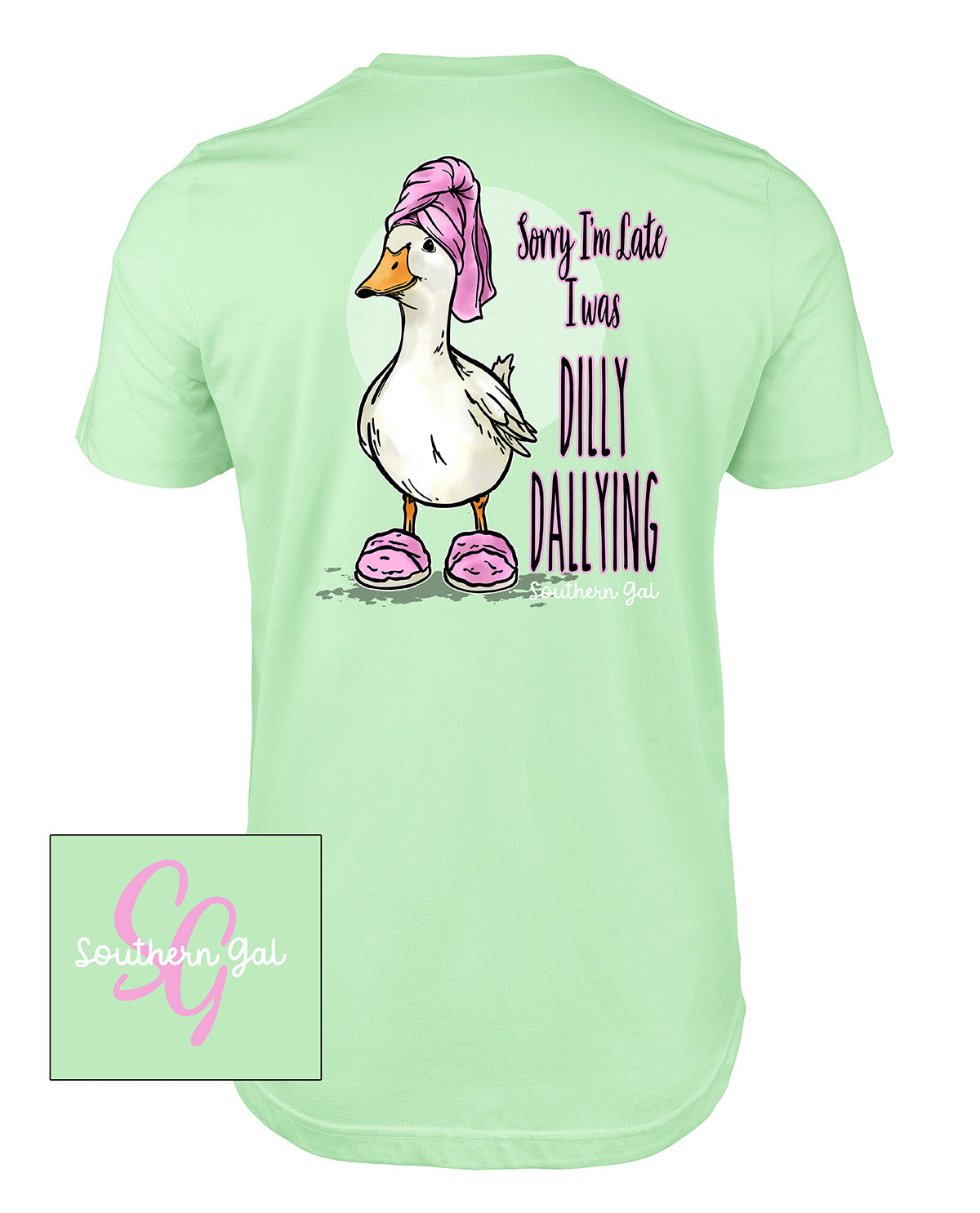 Southern Gal Dilly Dally Short Sleeve Screen Tee