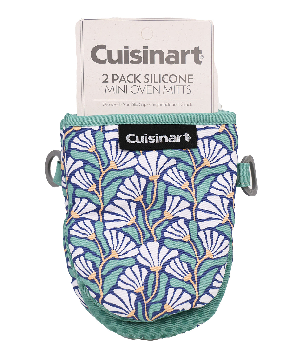 Green 2pk Mini Oven Mitt Silicone 5.5x7.5