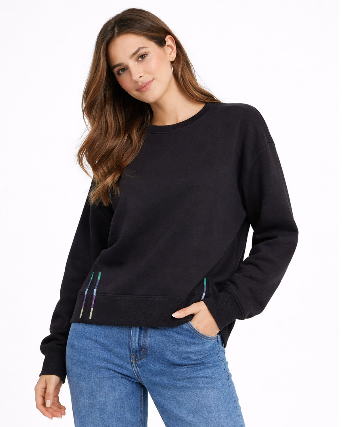 Match Fit Drop Shoulder Pullover Top