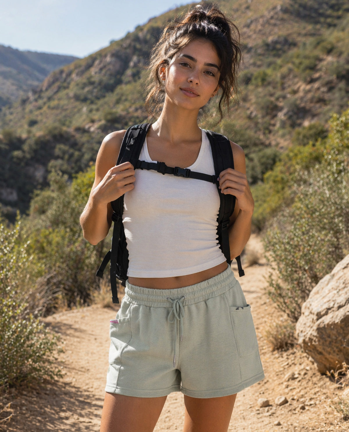 Match Fit Pintuck Short