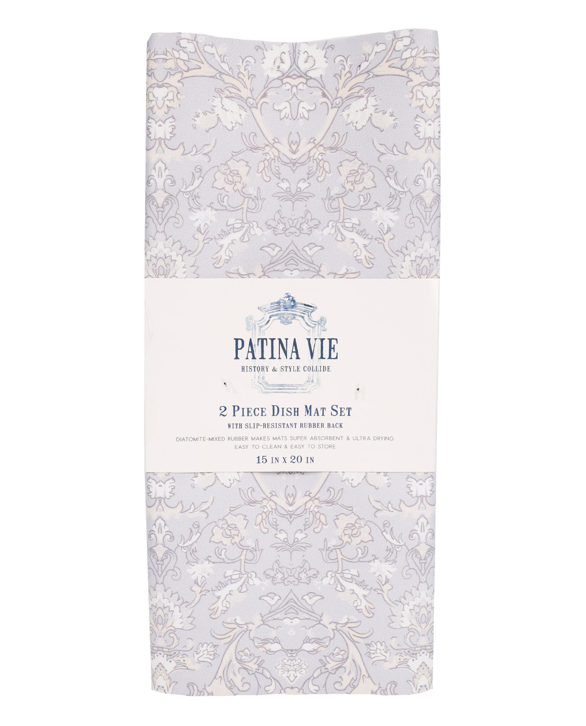 2 Pack Drying Mat Duxbury Pattern
