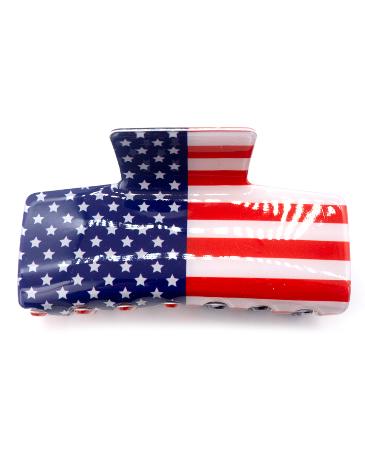 USA Red, White, And Blue Rectangle Flag Hair Clip