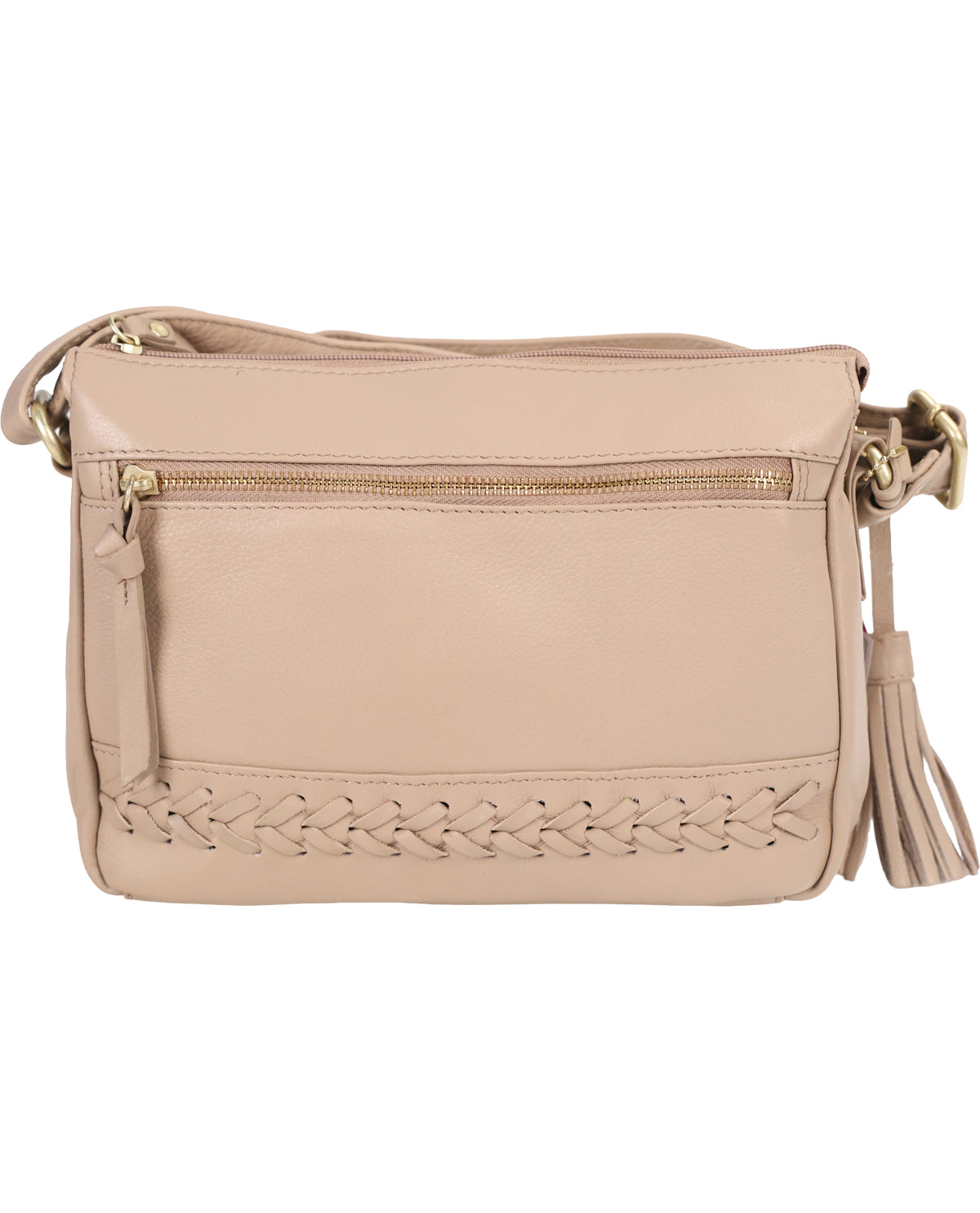 Great American Leatherworks Granada Leather Top Zip Handbag
