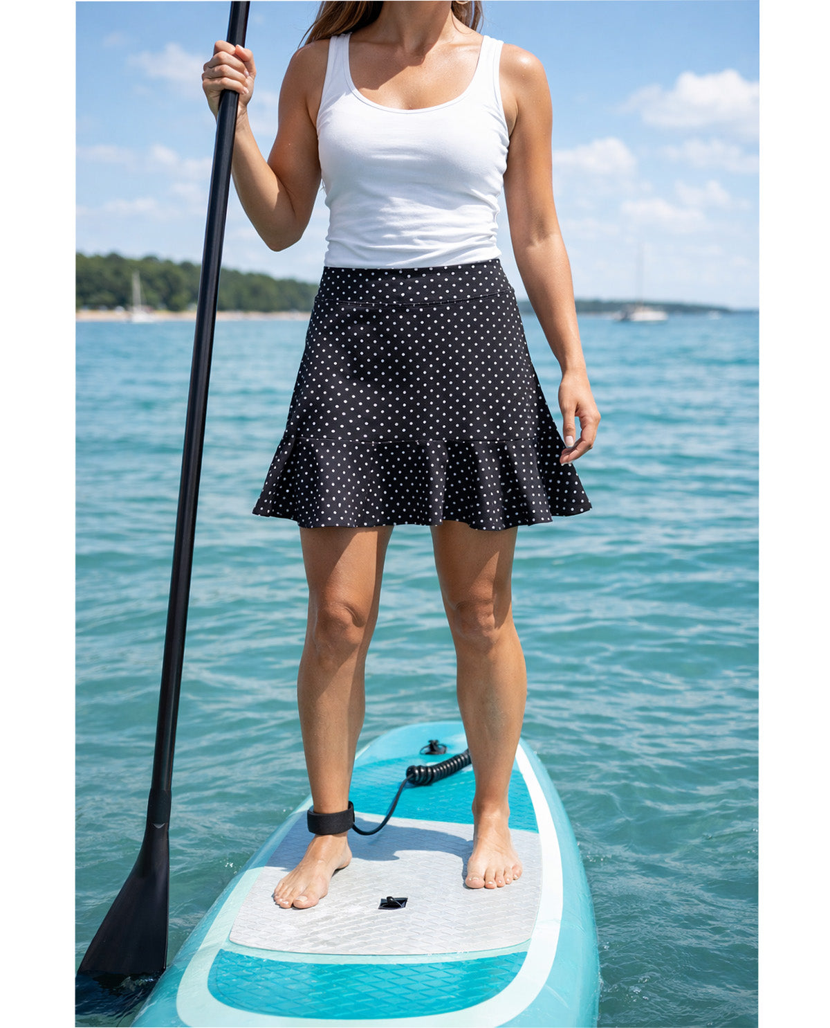 Vogo Print Ruffle Skort