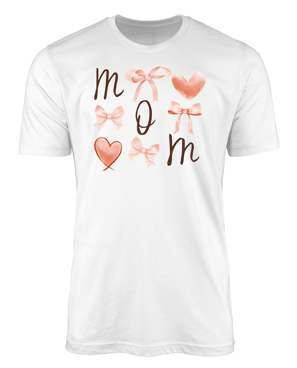 Bow Mom Short Sleeve Screen Tee White