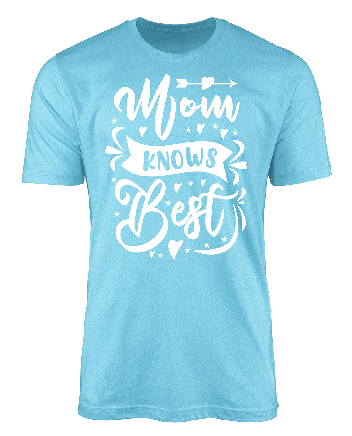 Mom Knows Best Short Sleeve Screen Tee Sky Blue
