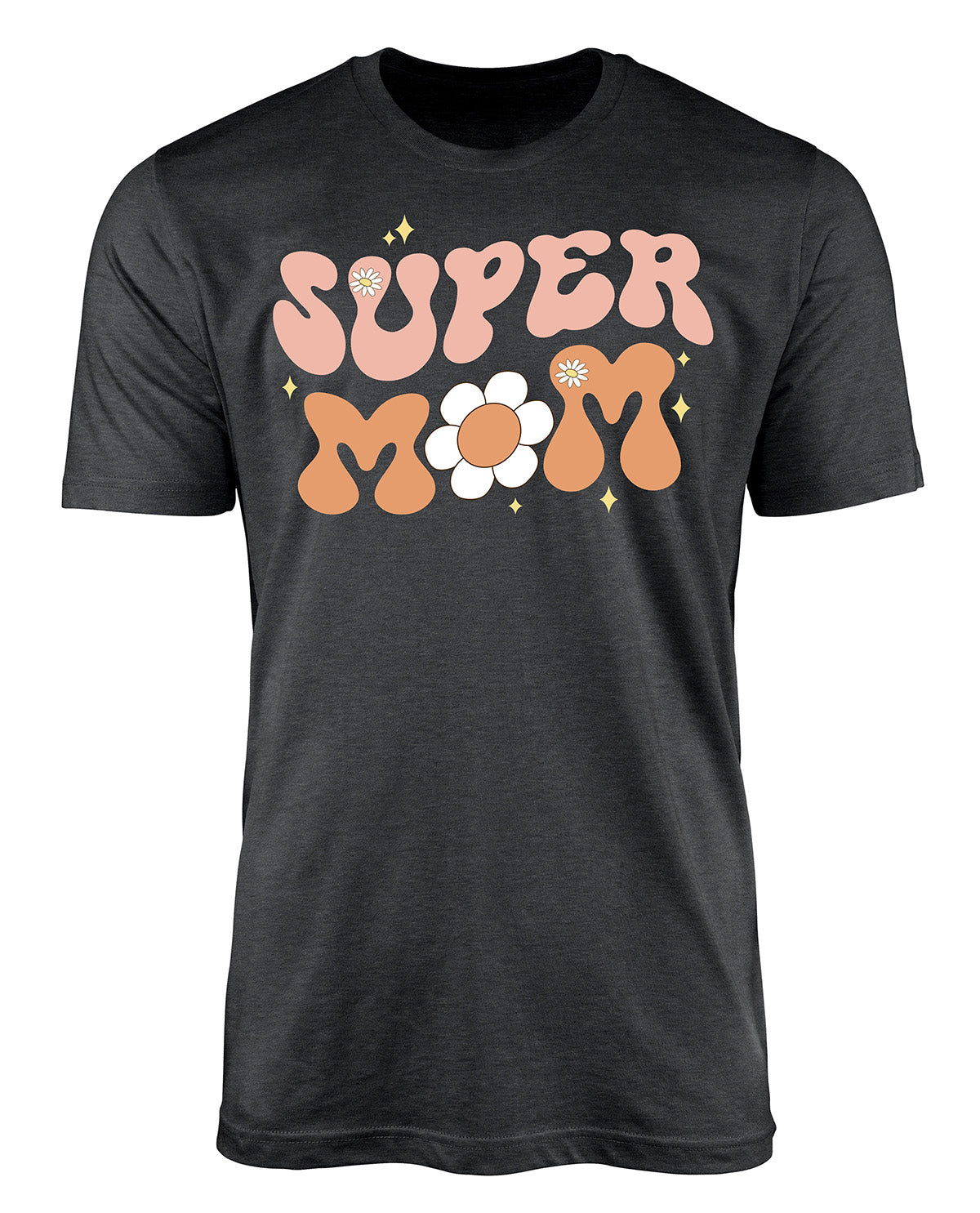 Super Mom Short Sleeve Screen Tee Dark Heather