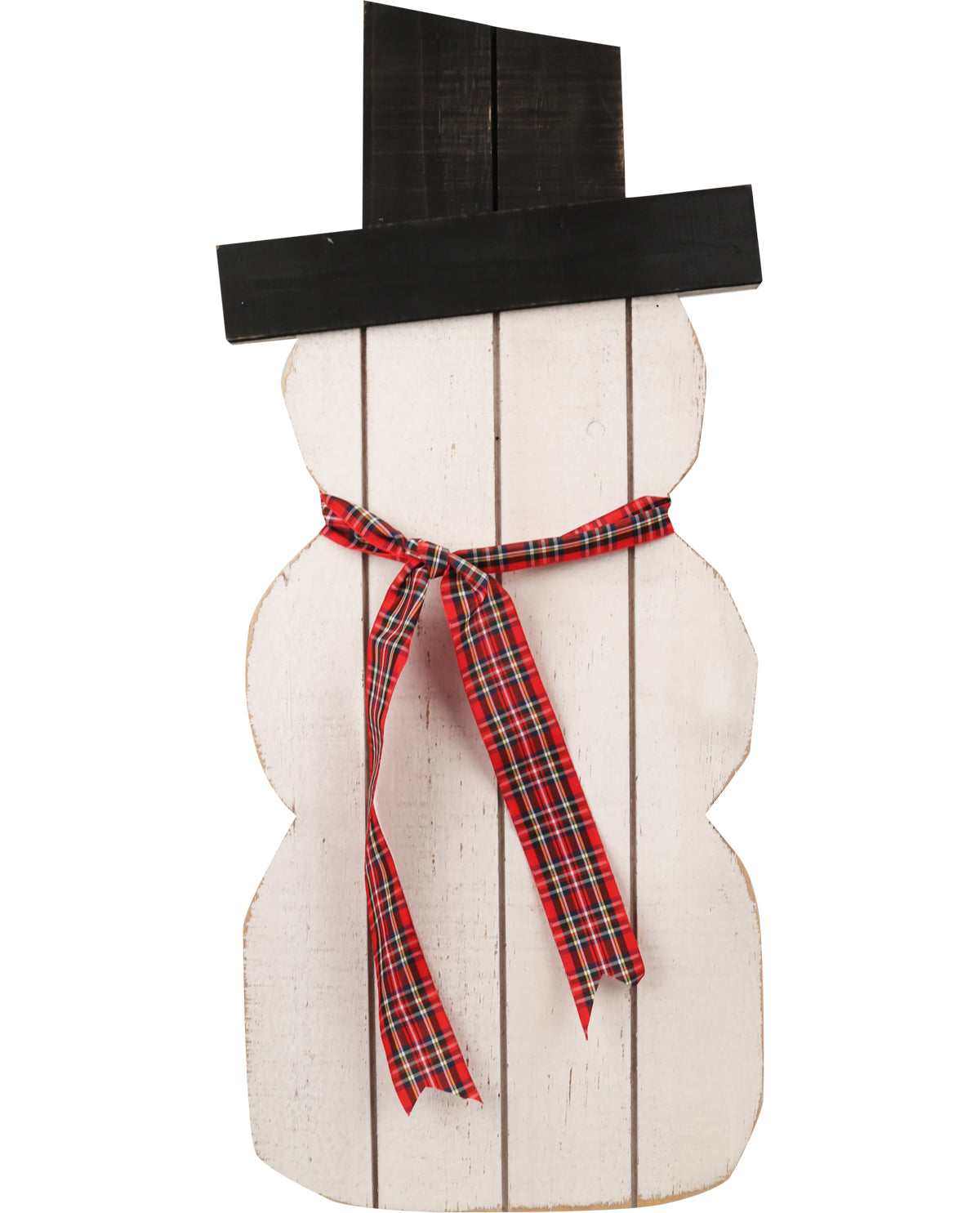 Standing Wood Snowman Slat - Large