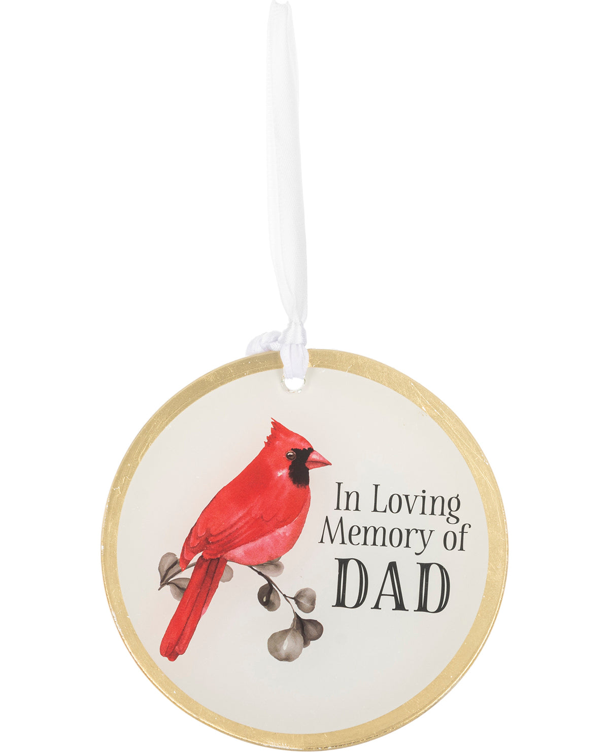 Cardinal Mom/Dad Memorial Ornament