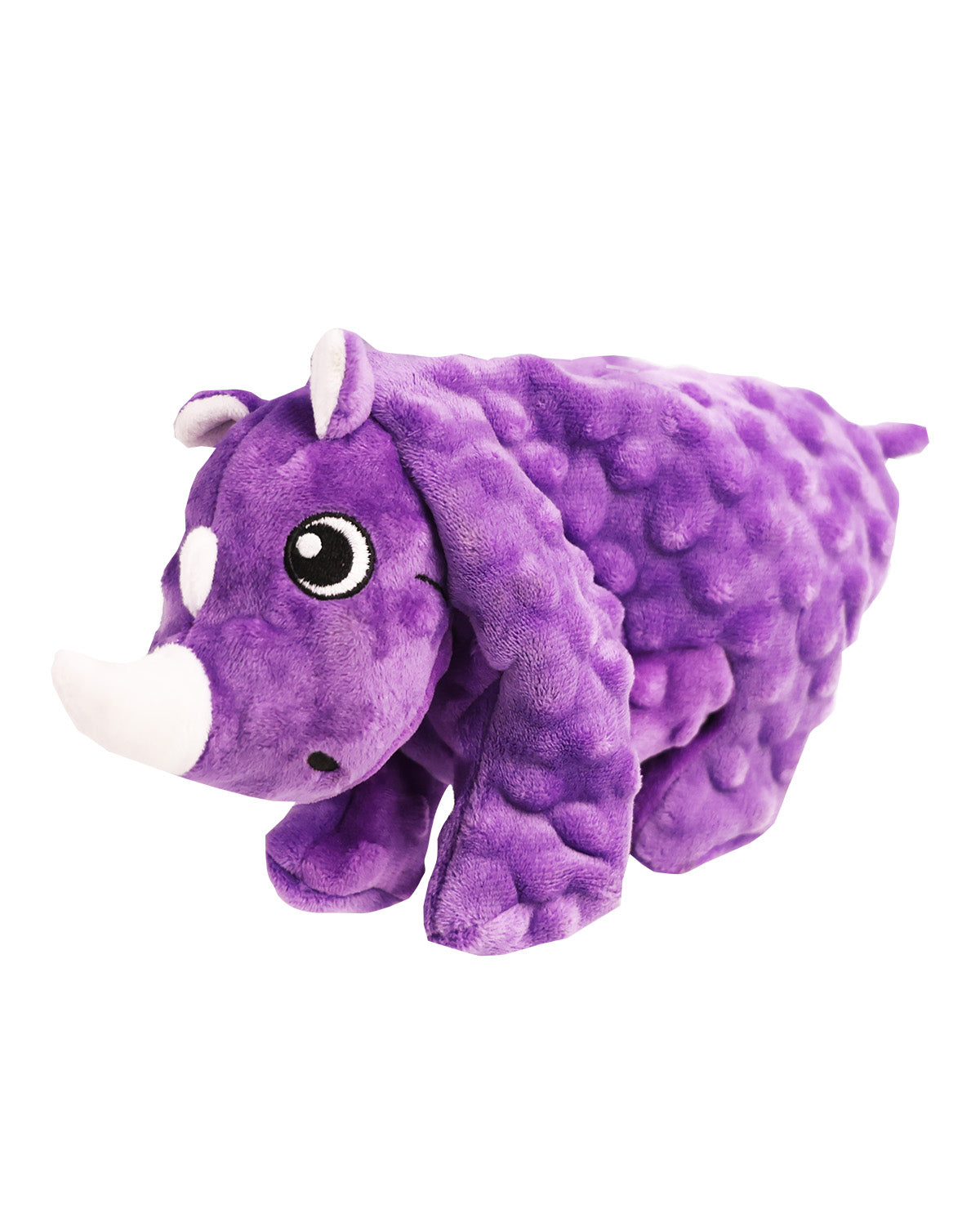 Purple Rhino Dog Toy