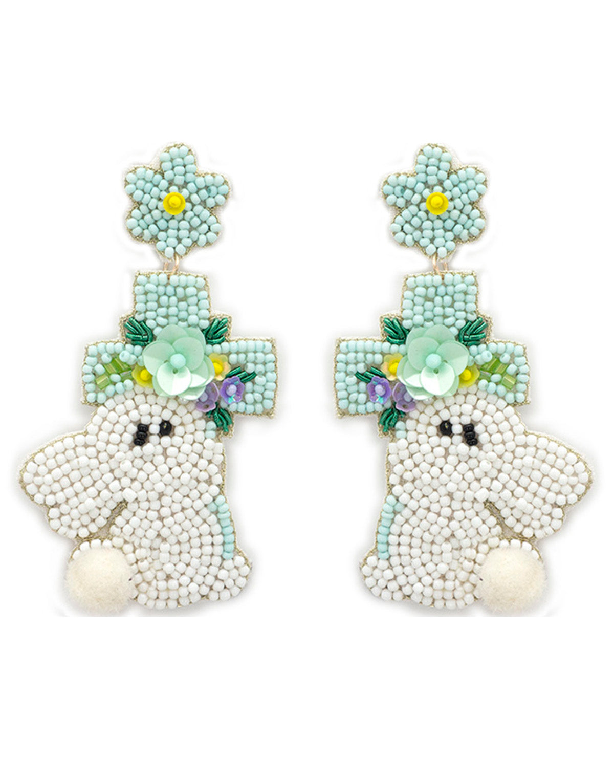 Bunny & Cross Earrings