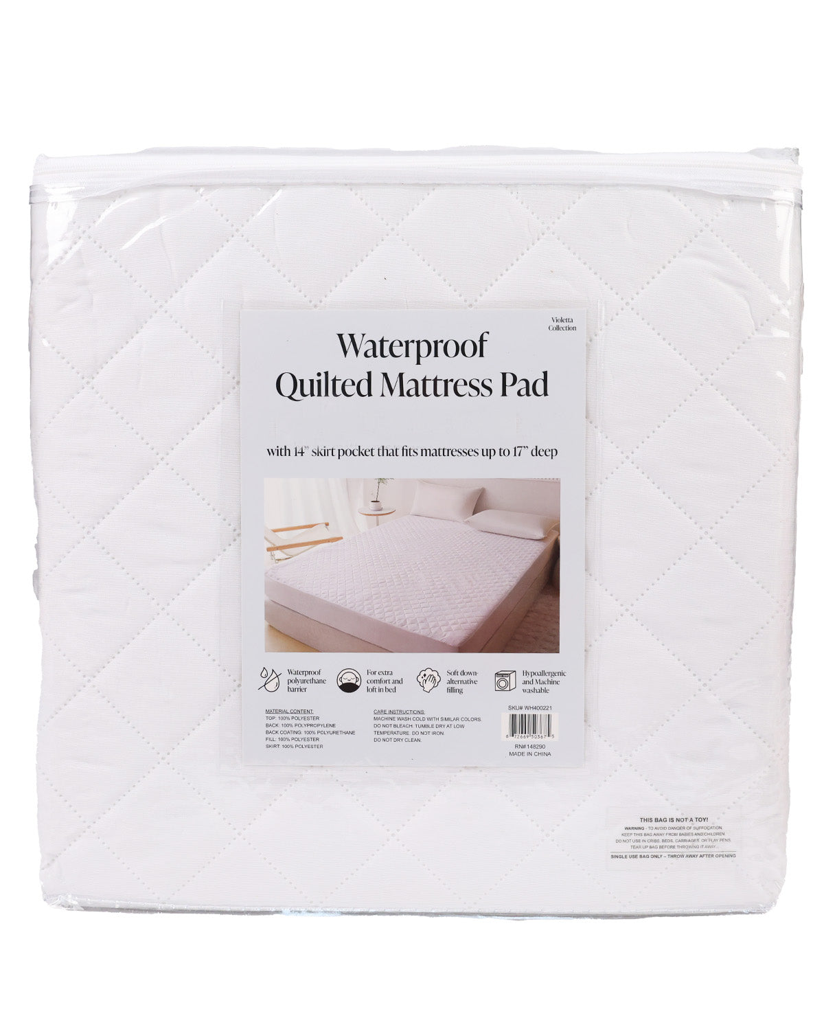 Twin Quilted Waterproof Mattress Cover