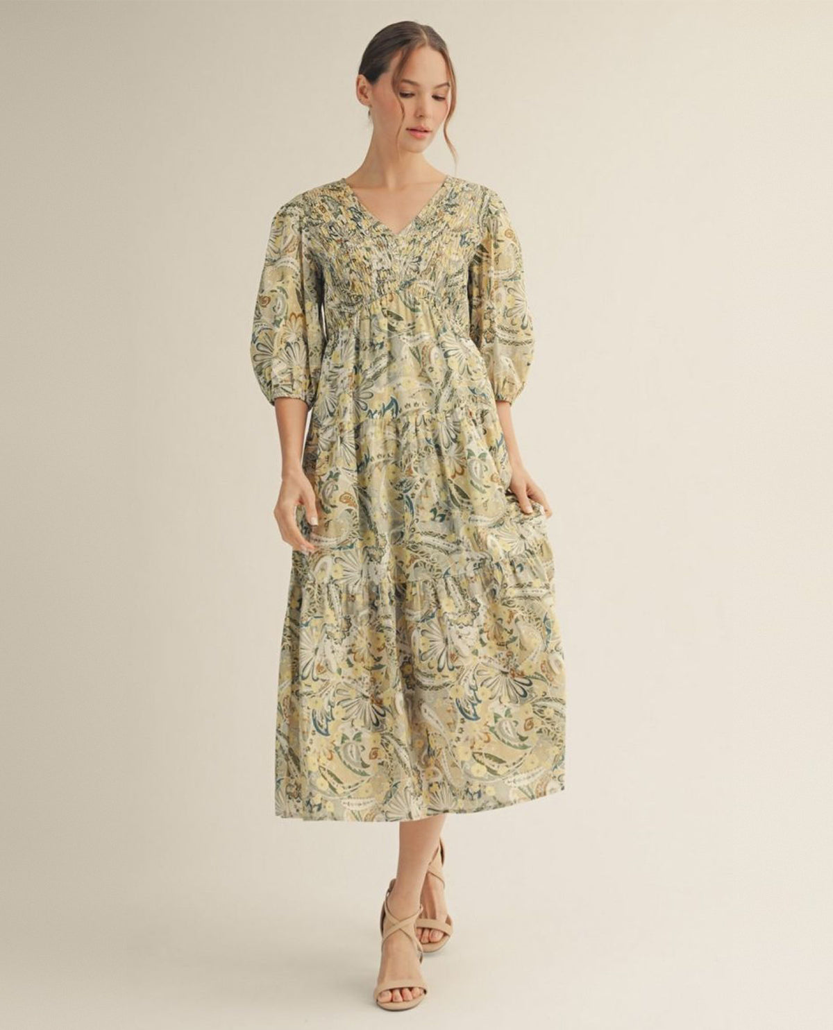 Jodifl Print Dress Green