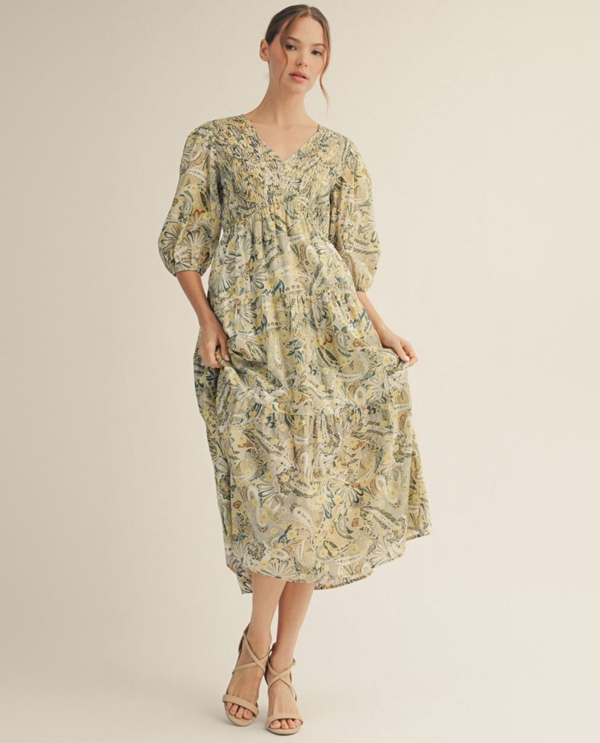 Jodifl Print Dress Green