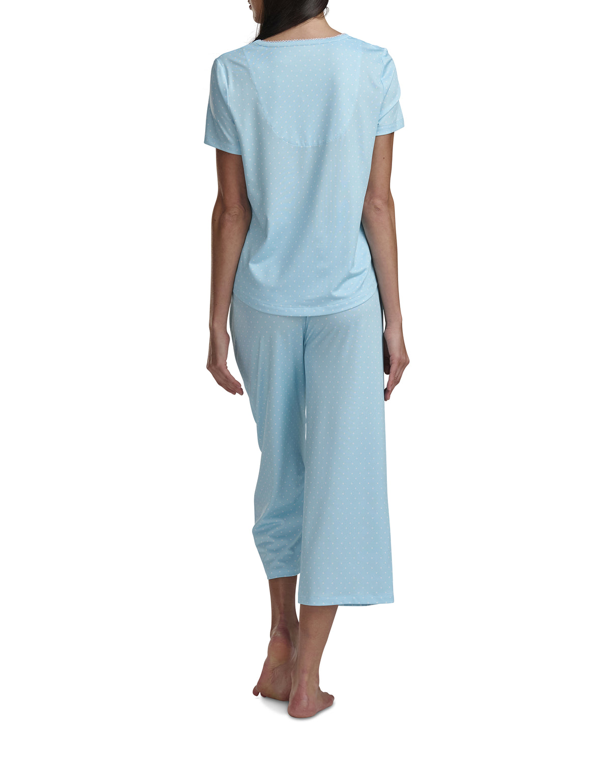 Karen Neuburger Scoop Neck Tee And Crop Pant PJ Set