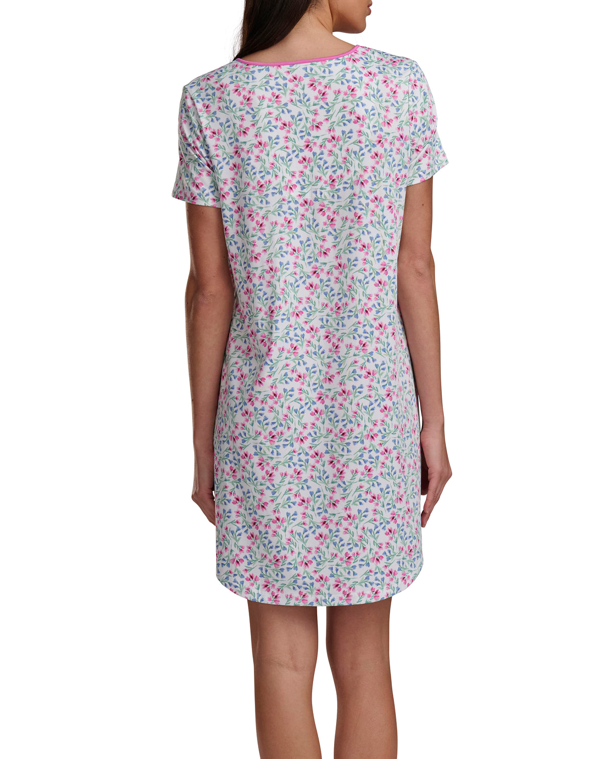 Karen Neuburger Short Sleeve Sheer Bow Sleepdress
