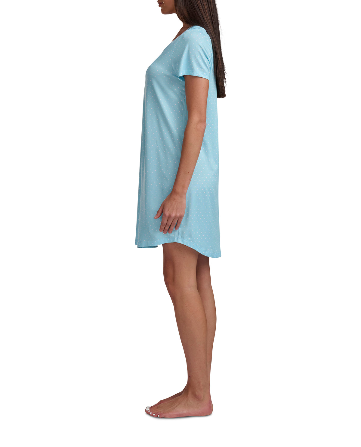 Karen Neuburger Short Sleeve Sheer Bow Sleepdress